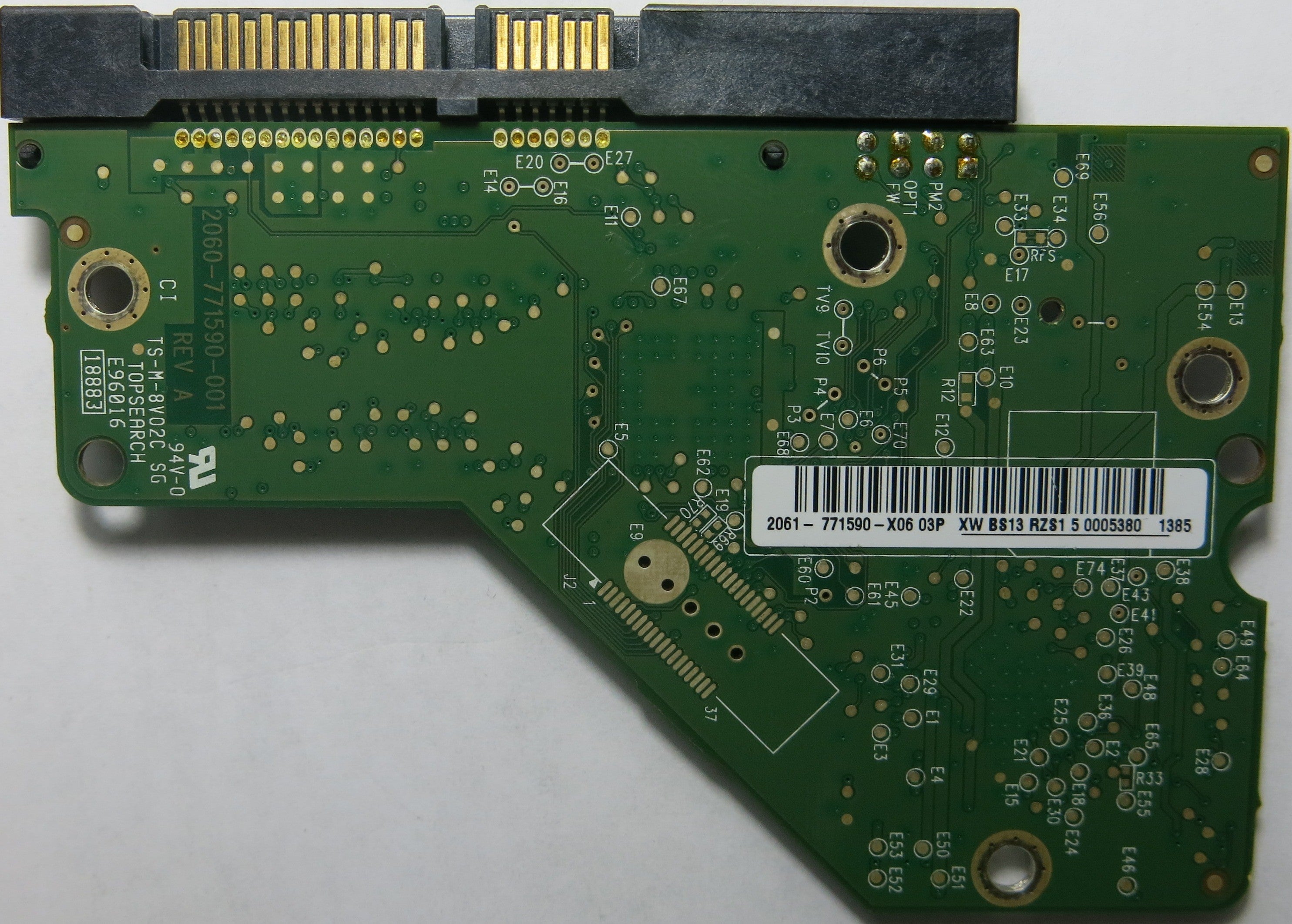 WD2500AAJS-75M0A0 2060-771590-001 REV A PCB