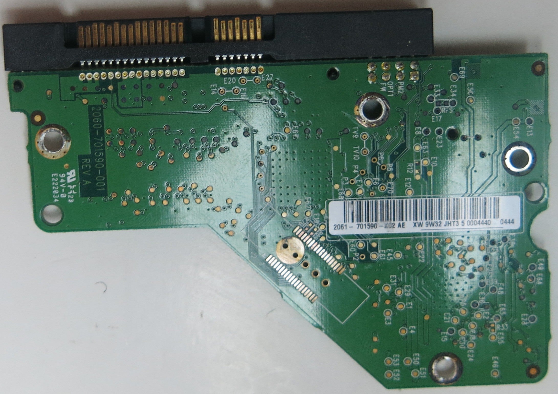 WD2500AAJS-75M0A0, PN , DCM  HHNNHT2CH, 2060-701590-001 REV A  PCB