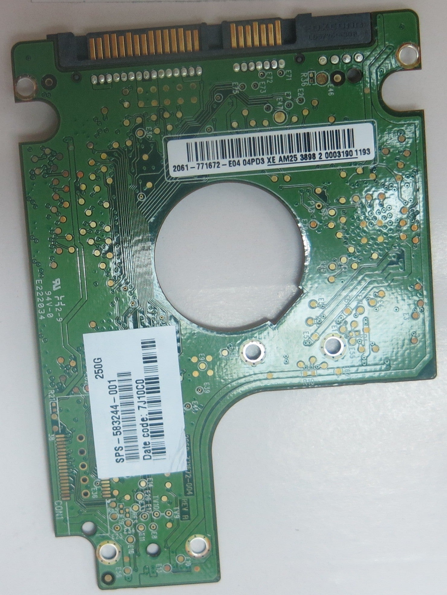 WD2500BEKT-60A25T1 DCM HHCTJHBB 2060-771672-004 REV A PCB