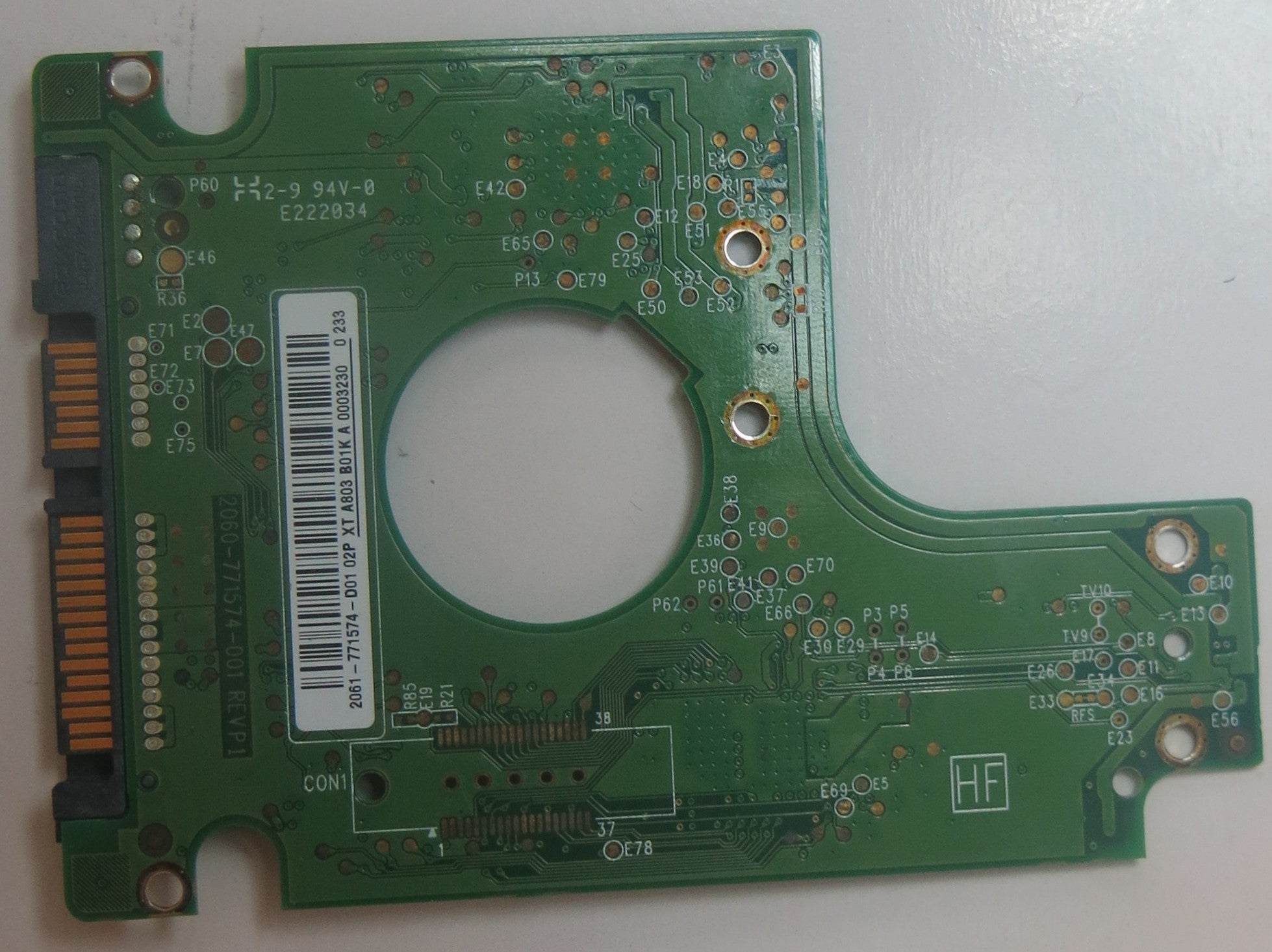 WD2500BEKT-60V5T1 DCM HHNTJHB 2060-771574-001 REV P1 PCB
