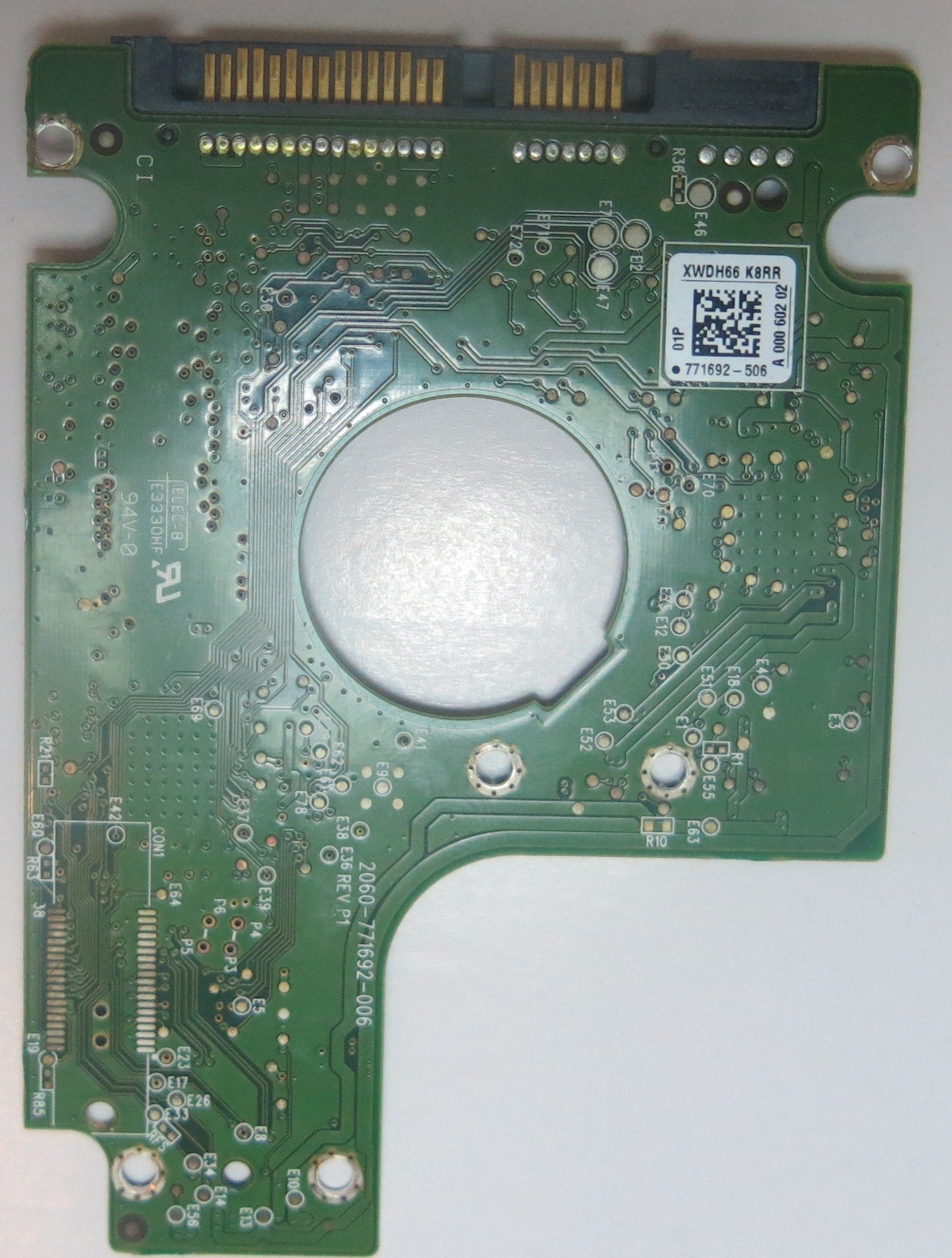 WD2500BEKT-75PVMT0 DCM HHCTJHB 2060-771692-006 REV A PCB