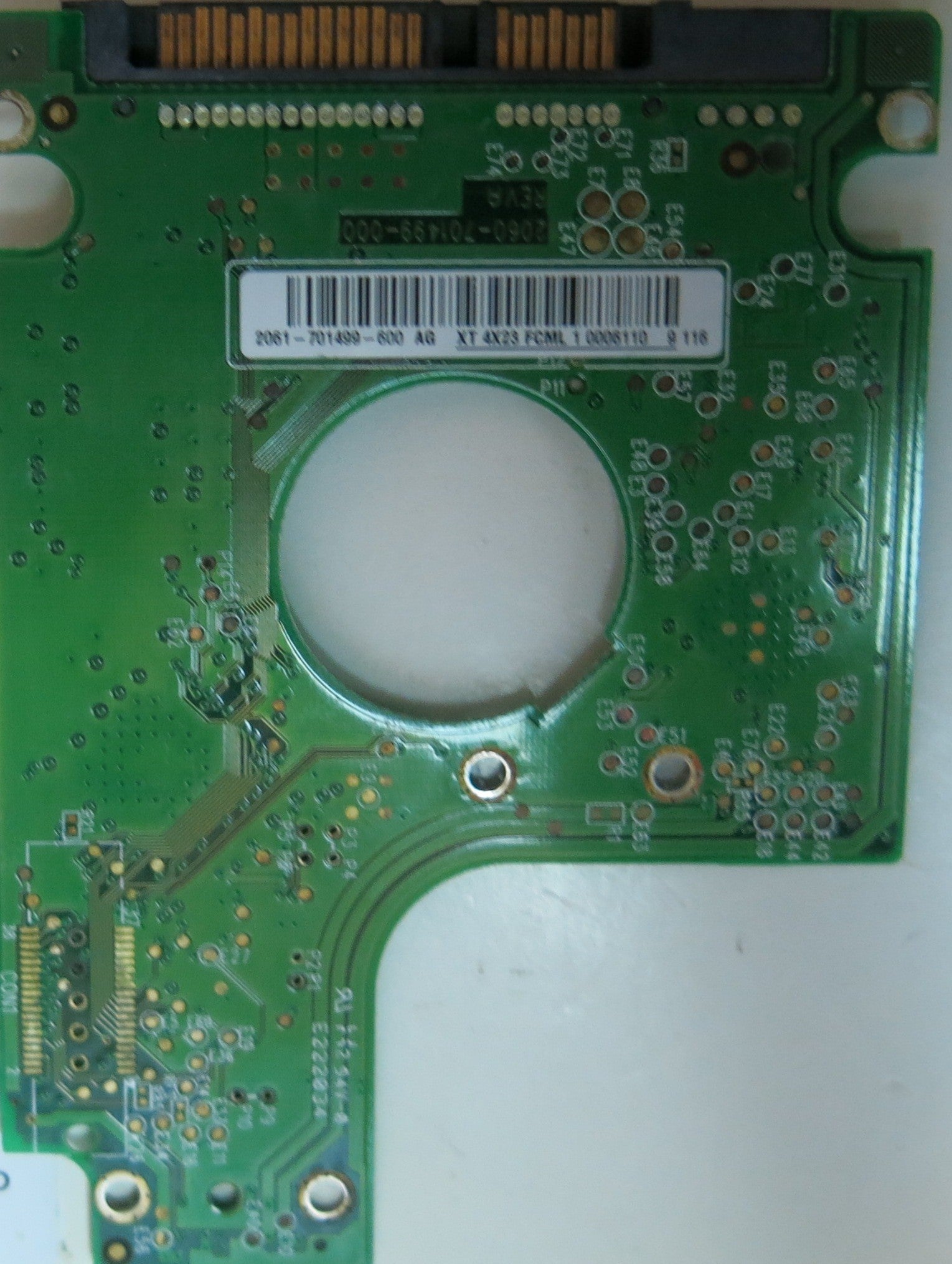 WD2500BEVS-26UST0, DCM HBCT2BNB, 2060-701499-000 REV A PCB