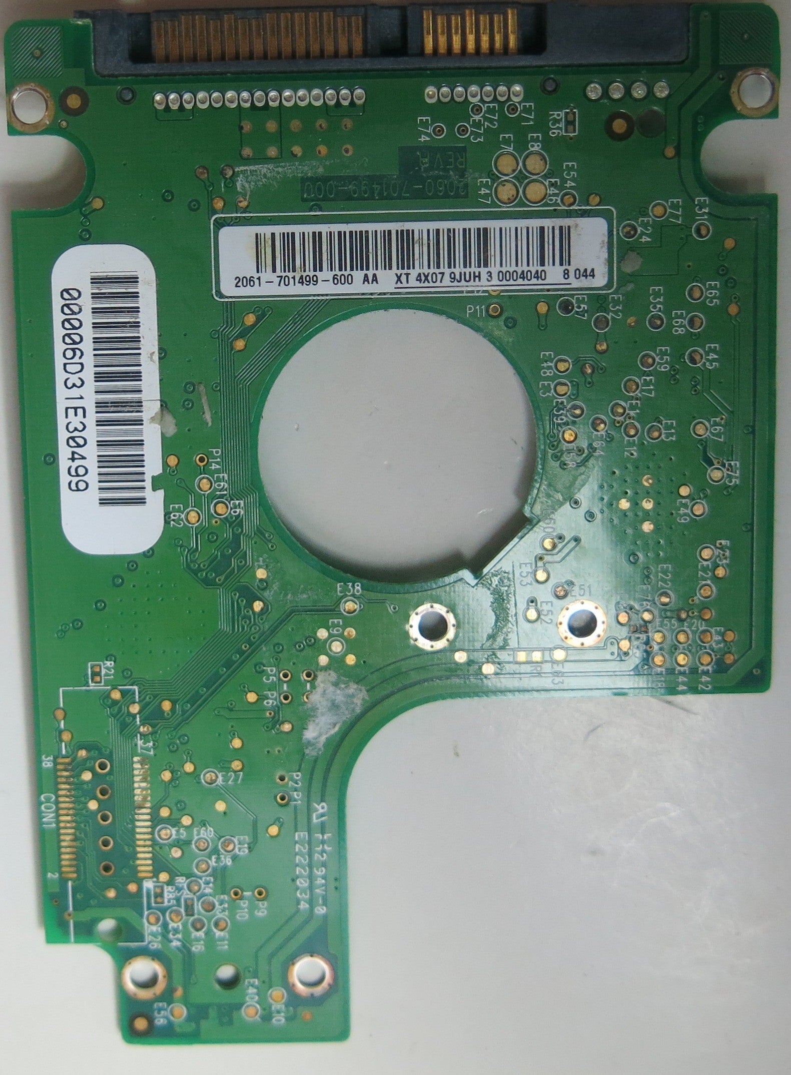 WD2500BEVS-60UST0, DCM HACVJHNNB, 2060-701499-000 REV A PCB