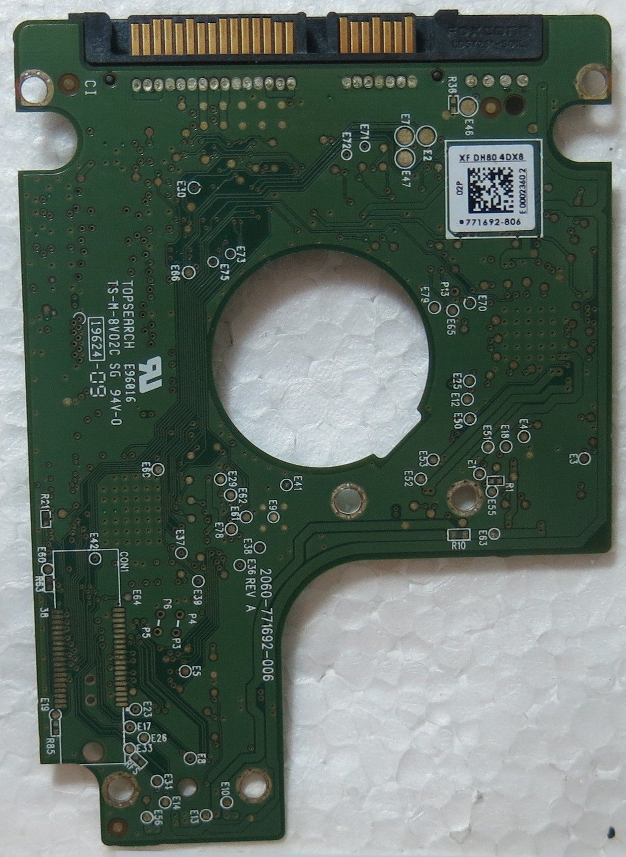WD2500BEVT-75A23T0 DCM HHBTJAB 2060-771692-006 REV A PCB