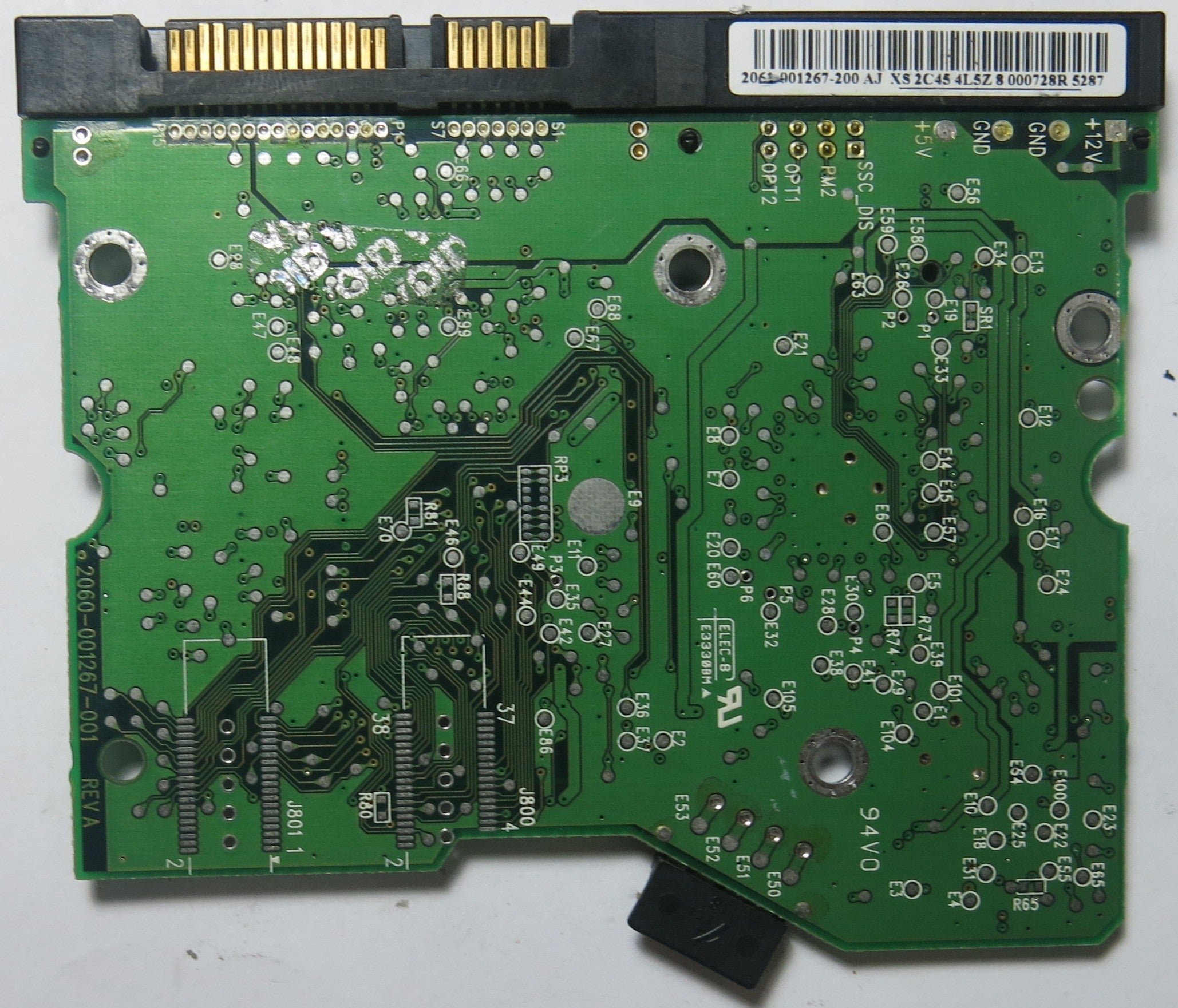 WD2500SD-01KCB0 DCM HSBHCTJAA 2060-001267-001 REV A PCB