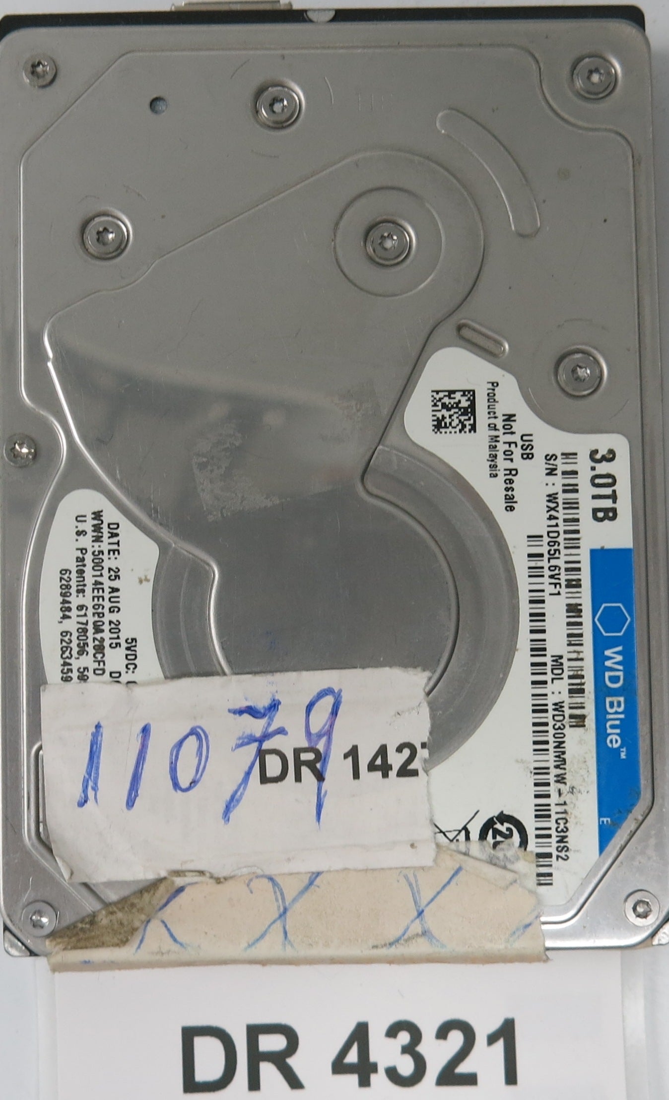 WD30NMVW-11C3NS2, Serial: WXW1E157RYAY, 3.0TB 2.5