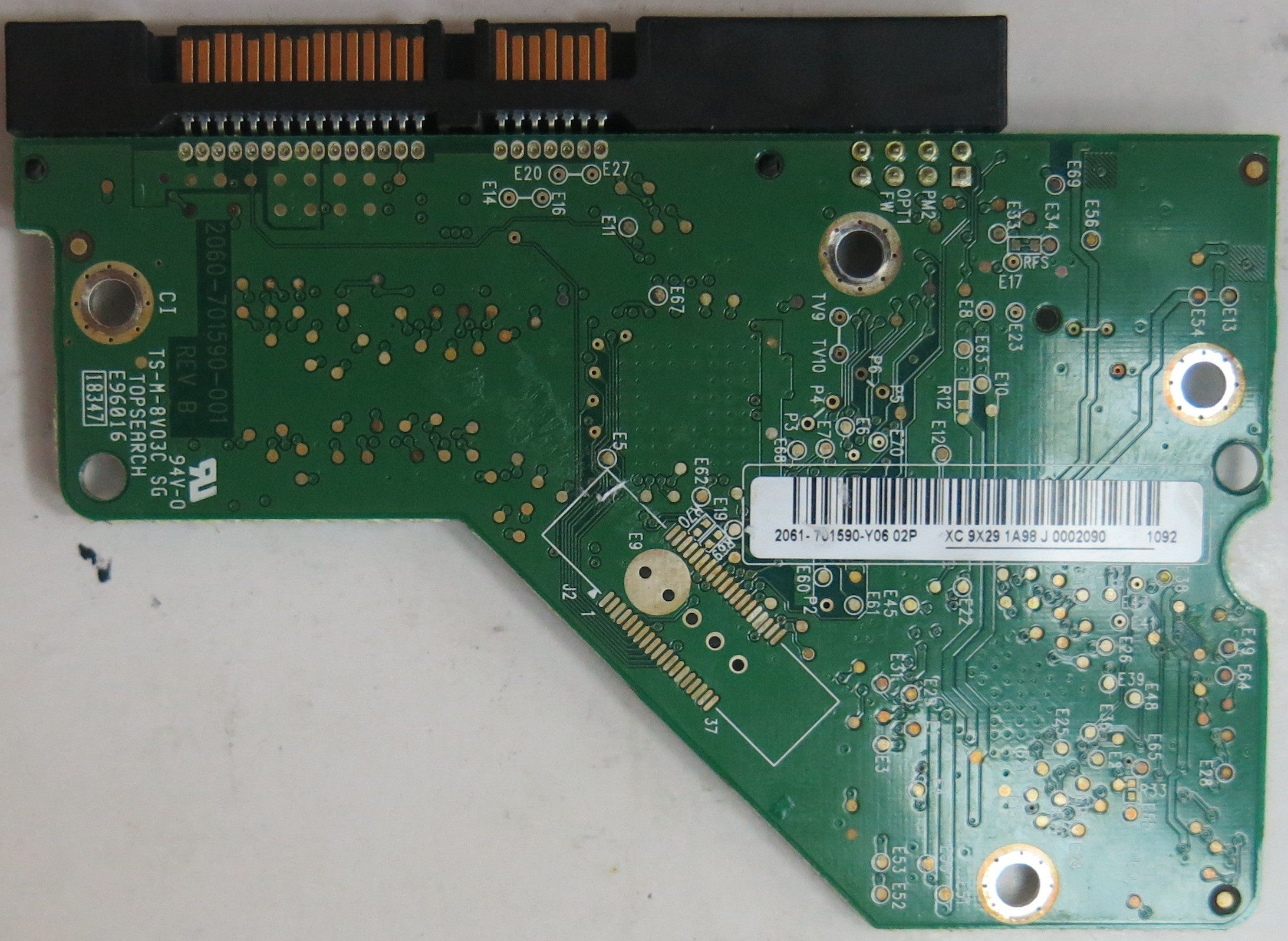 WD3200AAJS-22L7A0, DCM DARNNTJAHN, 2060-701590-001 REV B PCB