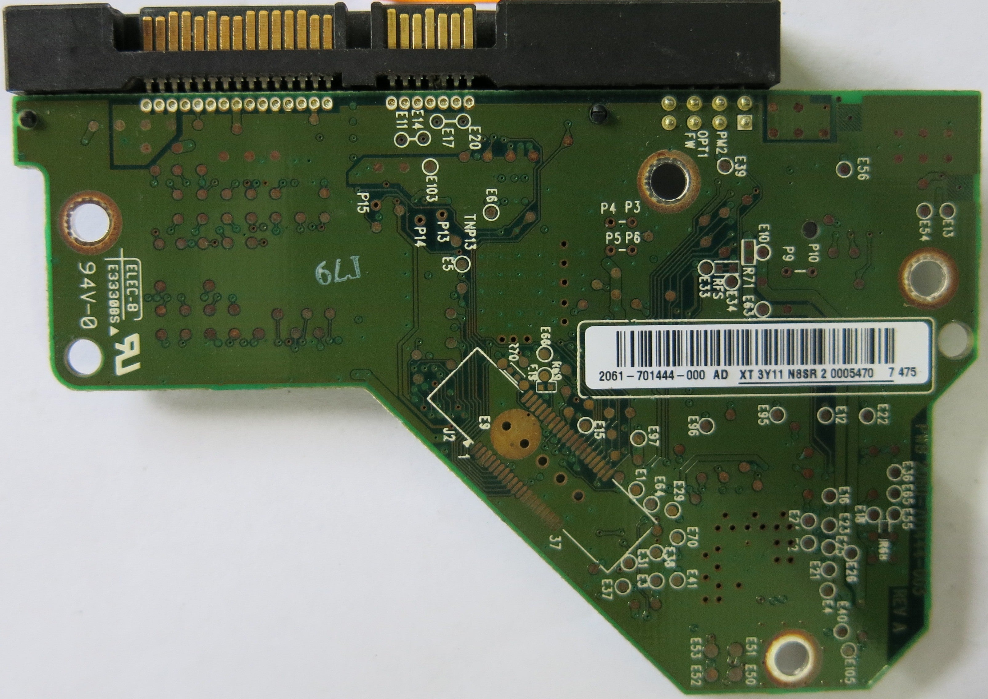 WD3200AVBS-63TAA0 2060-701444-003 REV A PCB