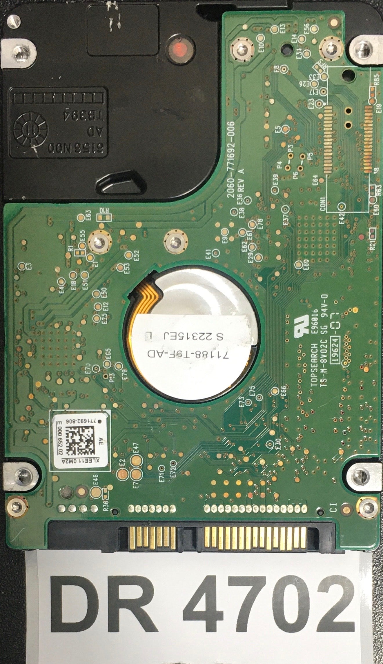 WD3200BEKT-75PVMT1,  Serial: WXD1C2266377,  320GB 2.5,  PCB: 2060-771692-006- REV A,