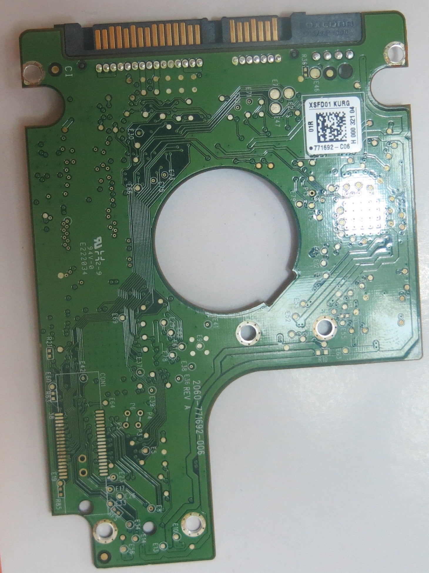 WD3200BEKX-75B7WT0 DCM HH0TJHK 2060-771692-006 REV A PCB