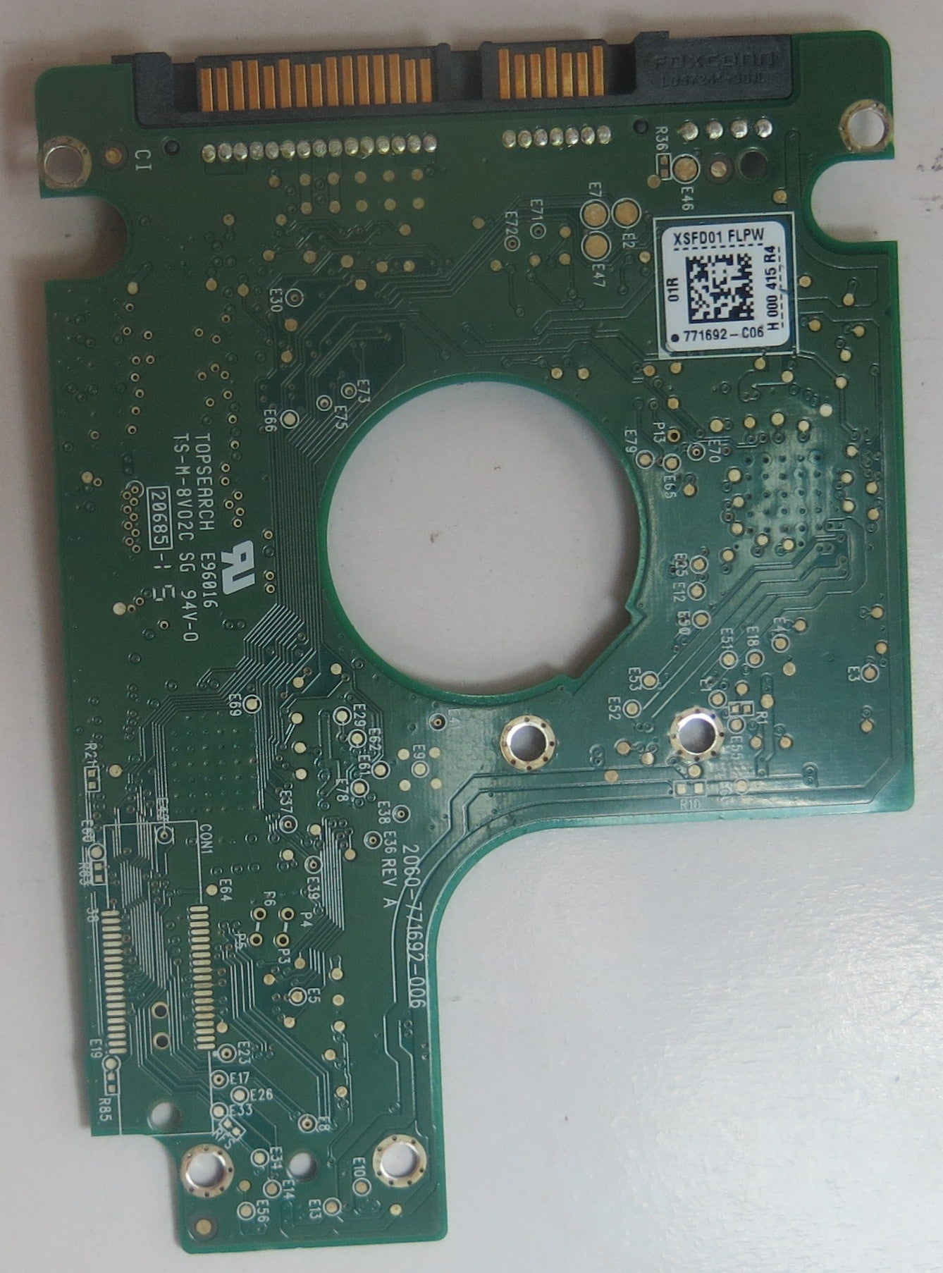 WD3200BEKX-75B7WT0 DCM HHOTJHK 2060-771692-006 REV A PCB