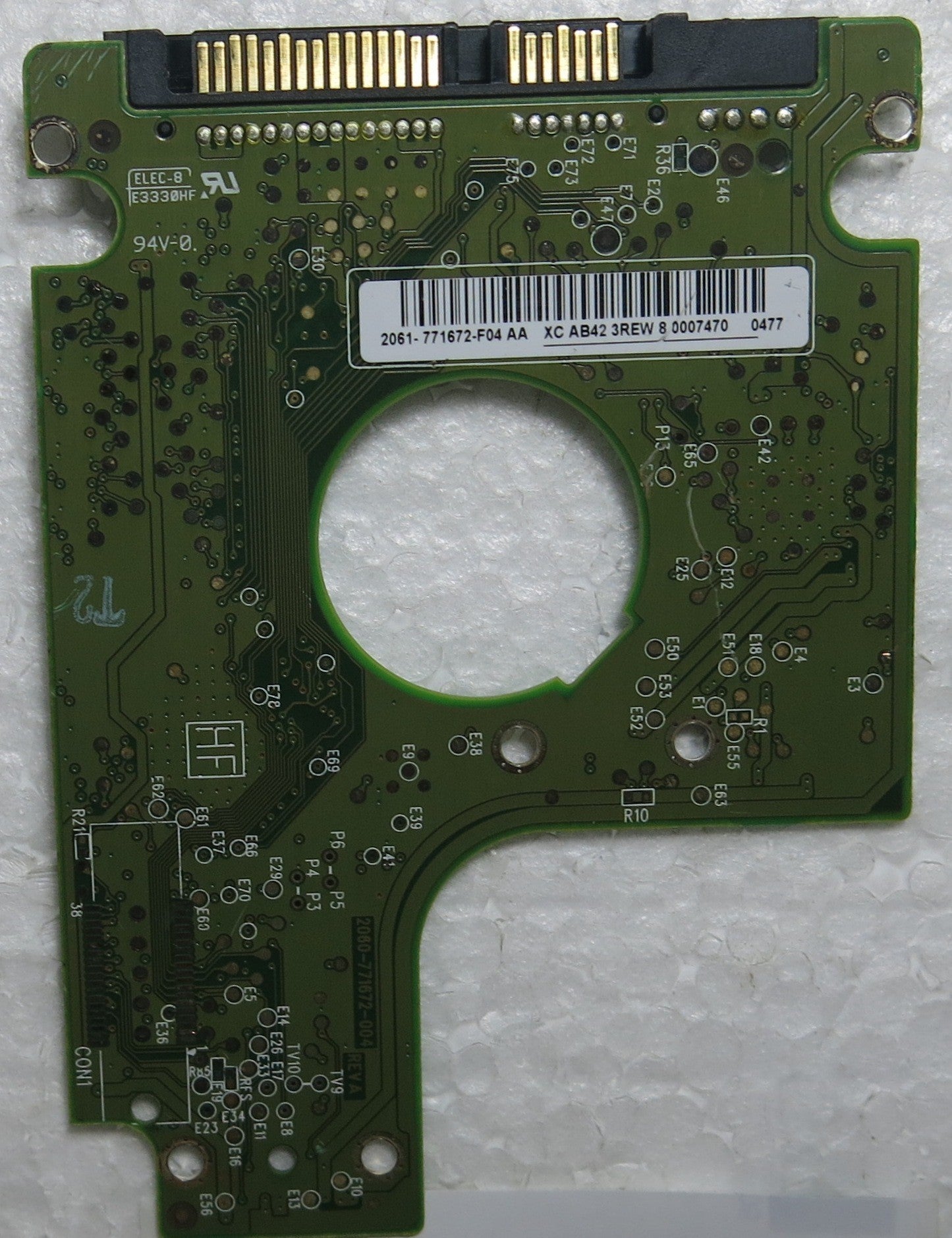 WD3200BEVT-22A23T0 DCM HHBVJHNB 2060-771672 004 REV A PCB