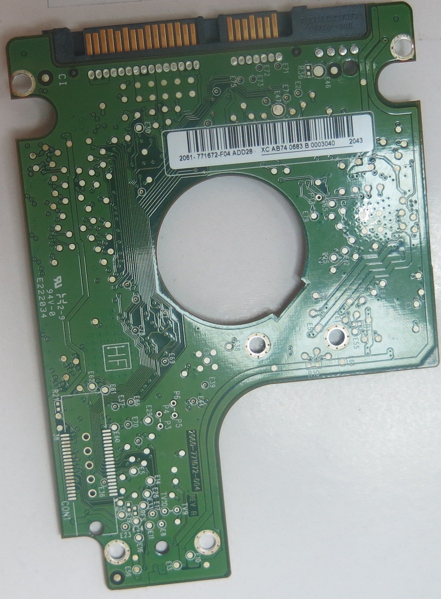 WD3200BEVT-22A23T0 DCM SHCTJBB 2060-771672-004 REV A PCB