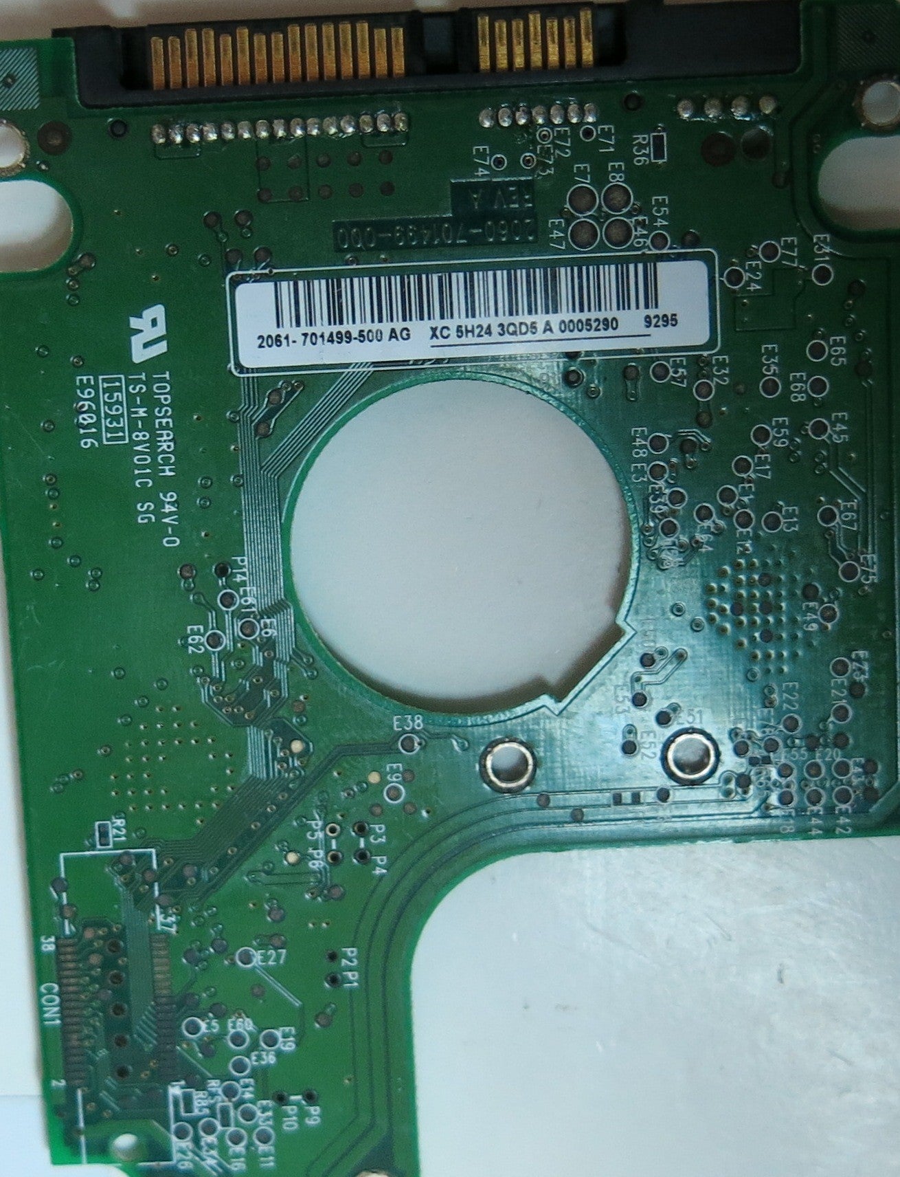 WD3200BEVT-60ZCT1, DCM DACT2ABB, 2060-701499-000 REV A PCB