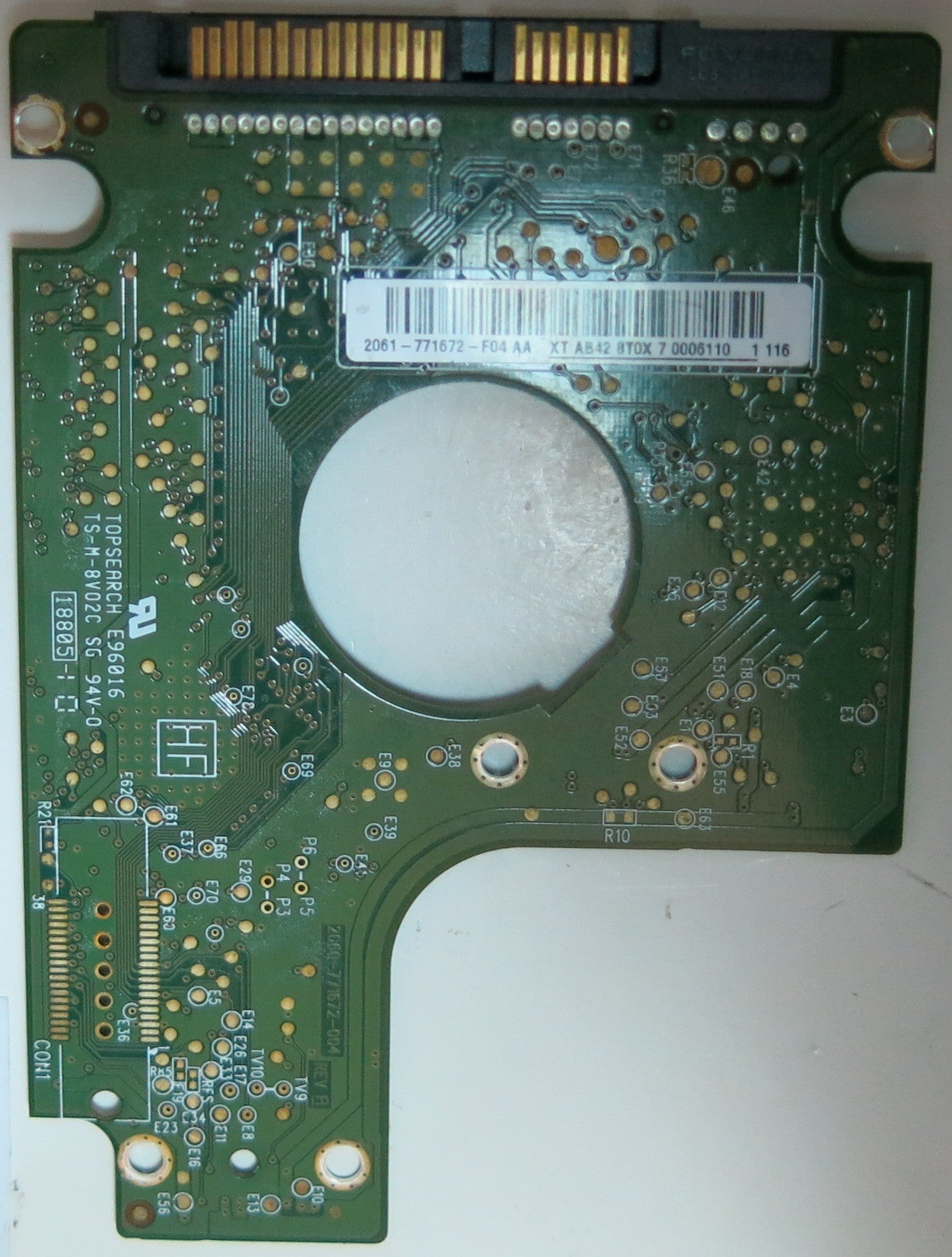 WD3200BEVT-75A23T0, DCM HHMTJABB, 2060-771672-004 REV A PCB