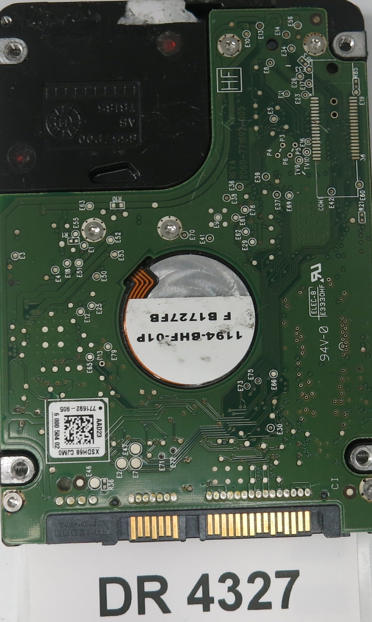 WD3200BPVT-00HXZT1,  DCM: EV0T2VB,  Serial: WX91E61UH886,  320GB 3.5,  PCB 2060-771692-005 REV A