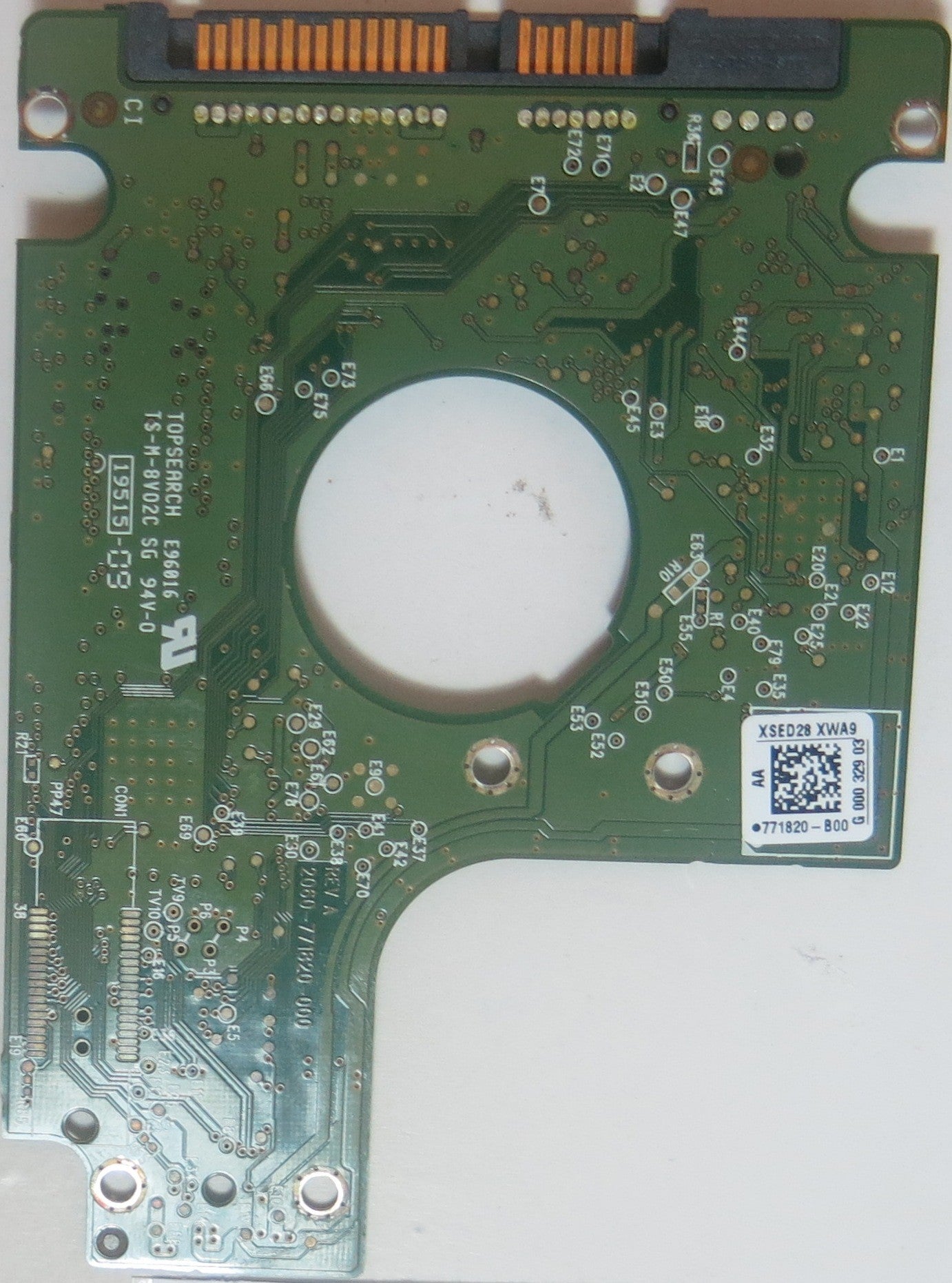 WD3200BPVT-00JJ5T0 DCM EHMTJHB, 2060-771820-000 REV A PCB