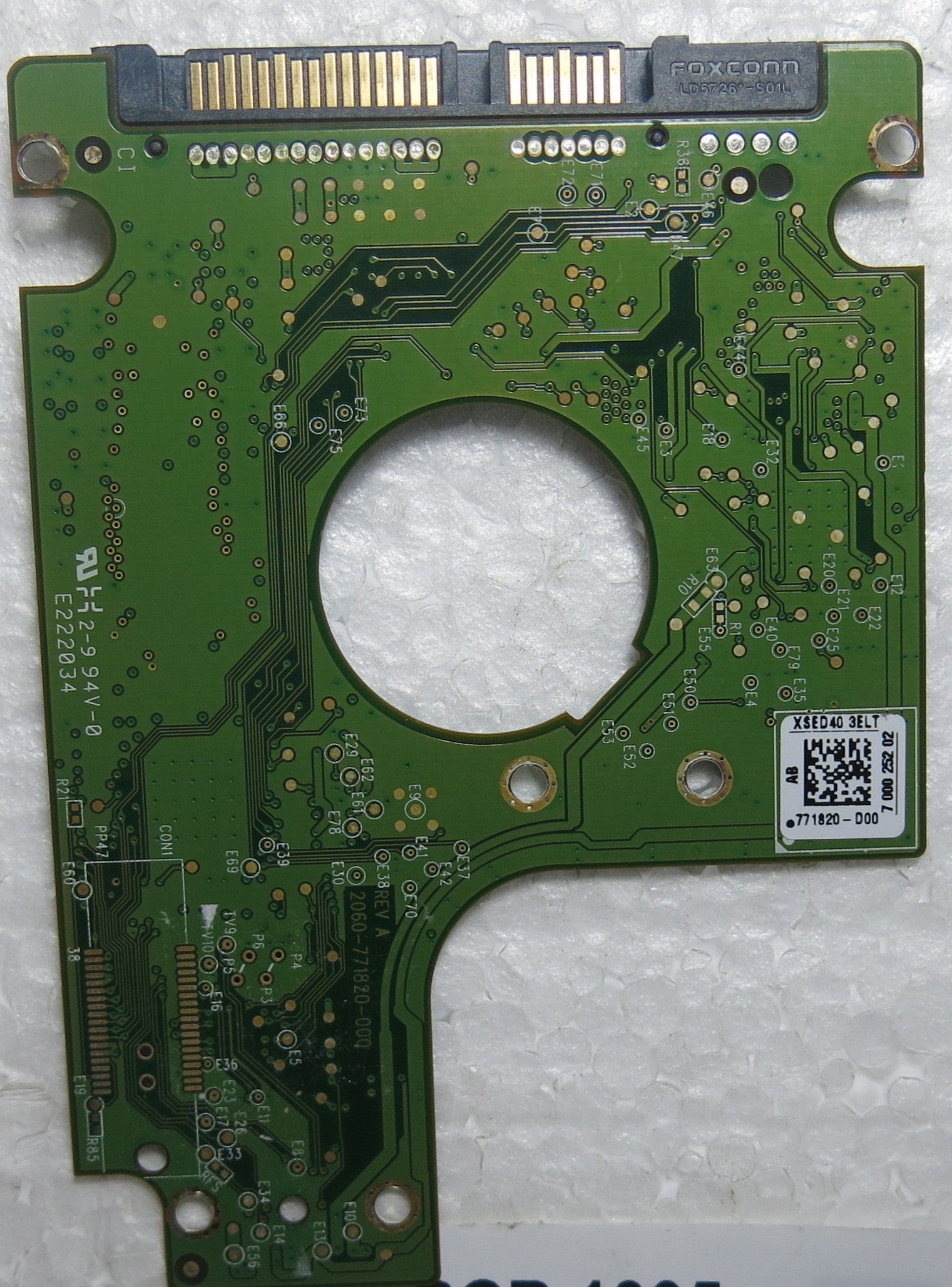 WD3200BPVT-00JJ5T0 DCM SHMTJAK 2060-771820 000 REV A PCB