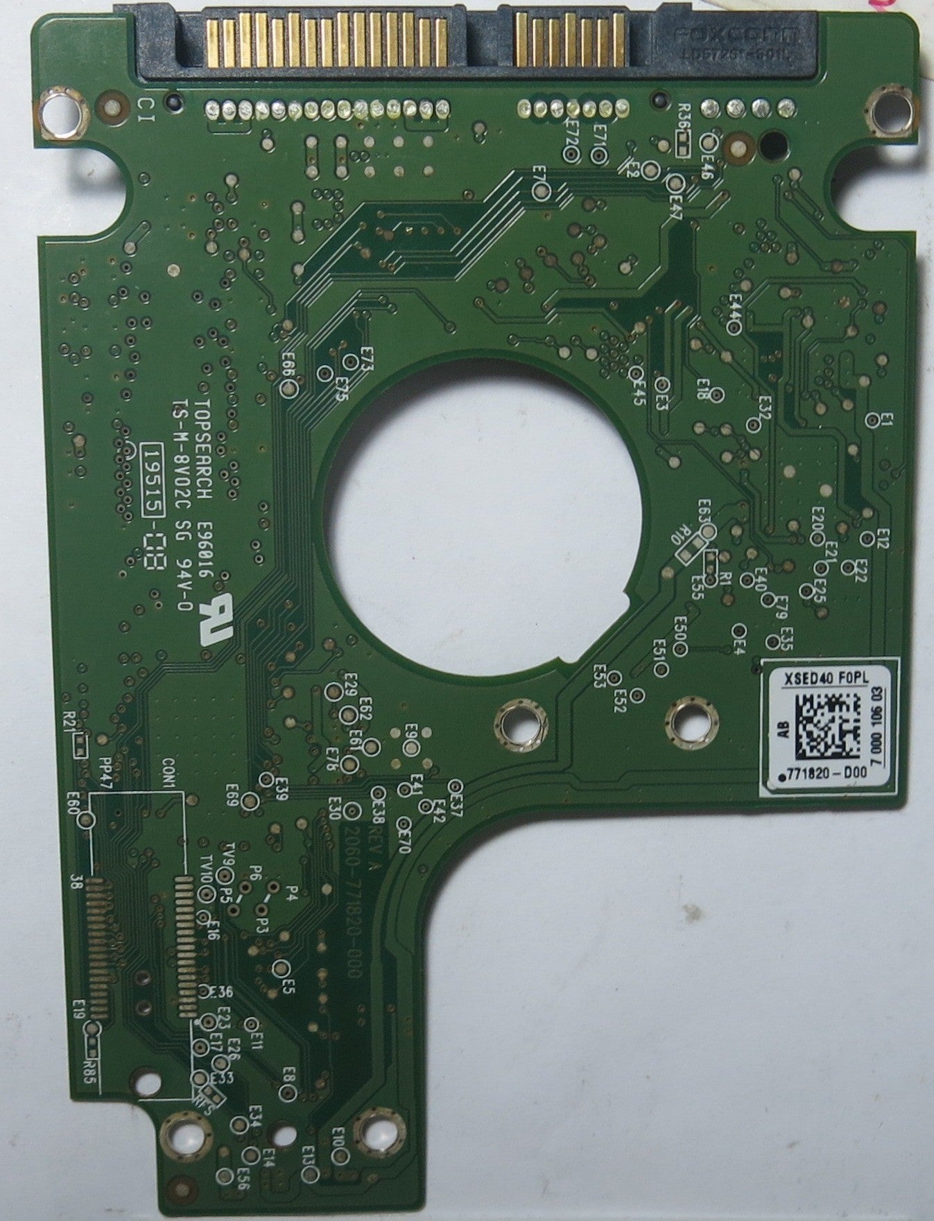 WD3200BPVT-00JJ5T0 DCM SHMTJGN 2060-771820-000 REV A PCB