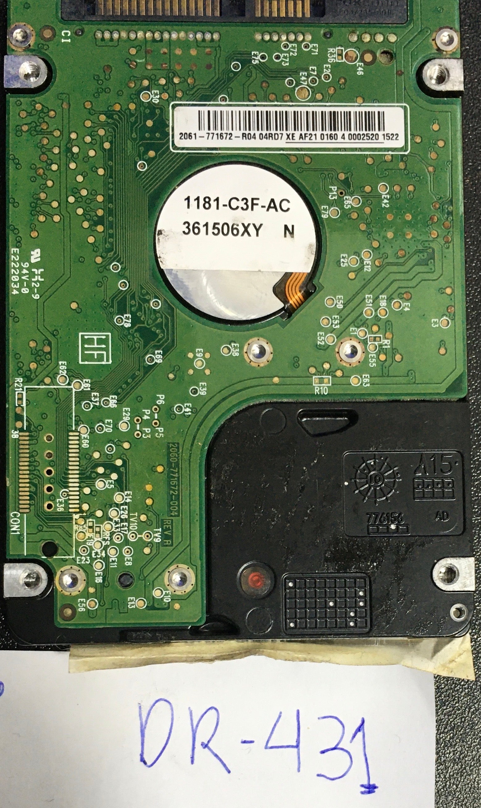 WD3200BPVT-24ZEST0,  Serial: WXR1E31DFDZ7,  GB 2.5,  PCB:2060-771672-004- REV A