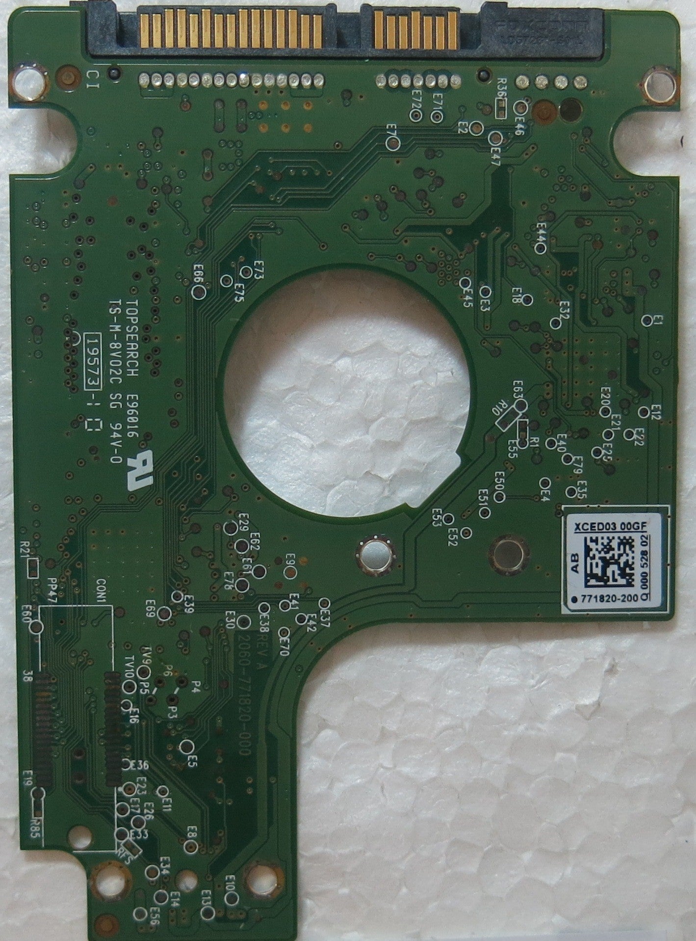 WD3200BPVT-75JJ5T0 DCM SHMTJGB 2060-771820-000 REV A PCB