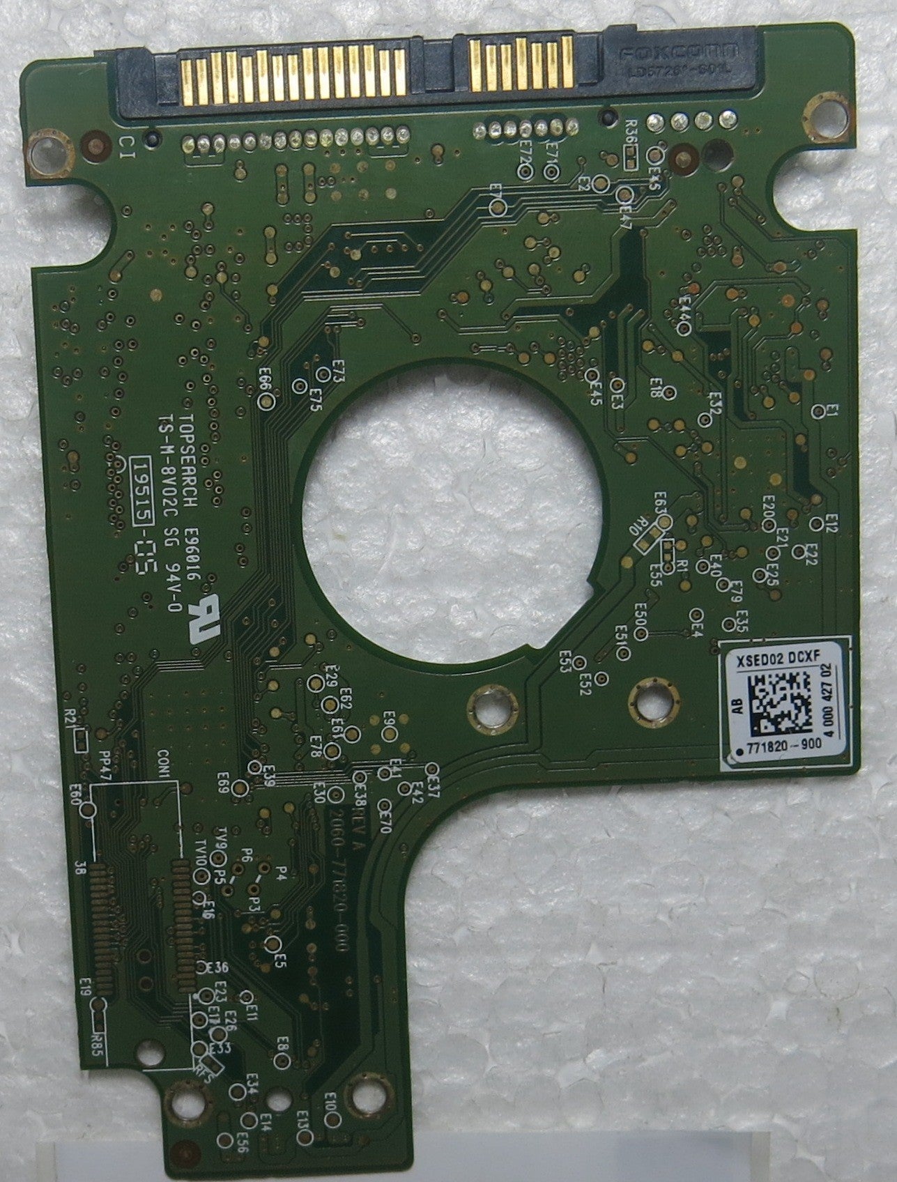 WD3200BPVT-75JJ5T0 DCM SHMTJHB 2060-771820 000 REV A PCB