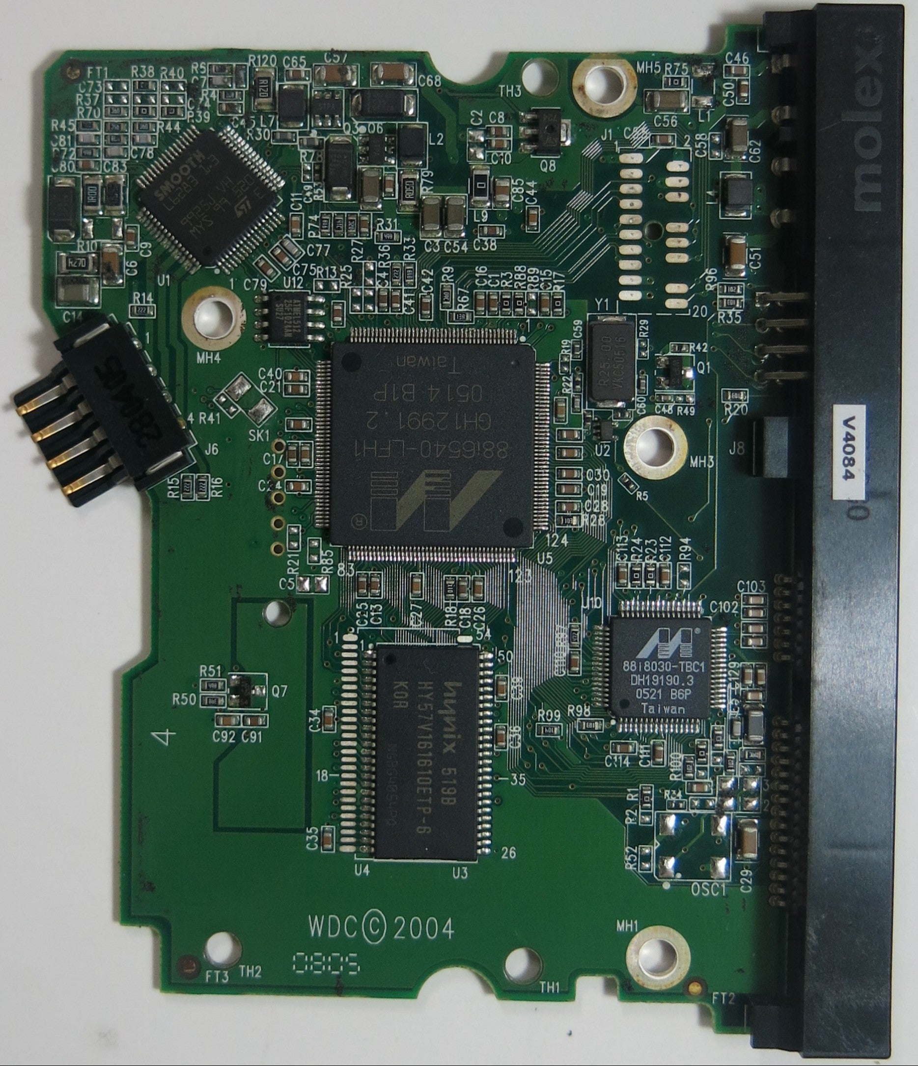 WD400BD-75JMC0, HSBHYT, 2060-701293-001 REV A PCB
