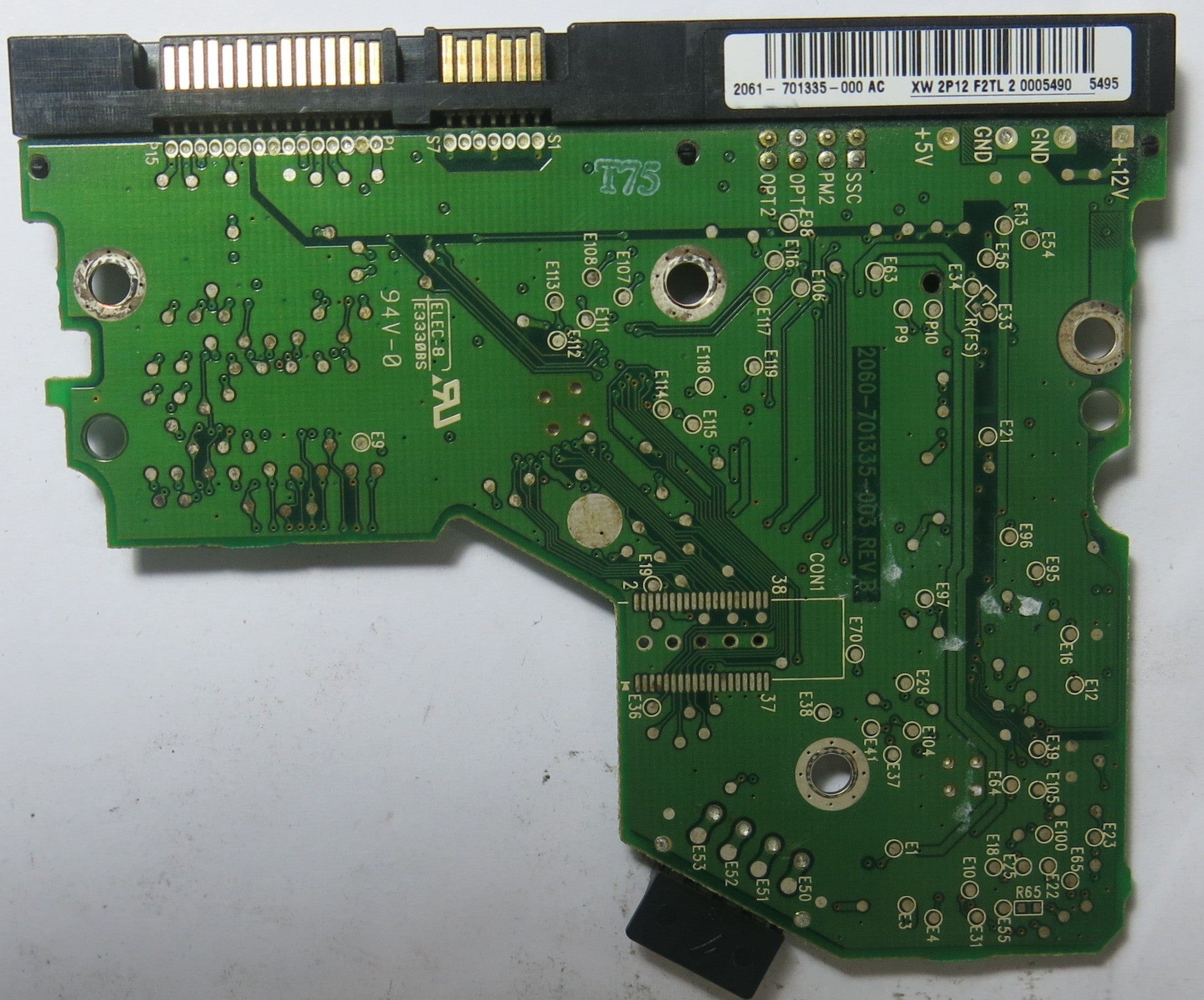 WD400BD-75LRA0 DCM DSBHYTJCA 2060-701335-003 REV B PCB