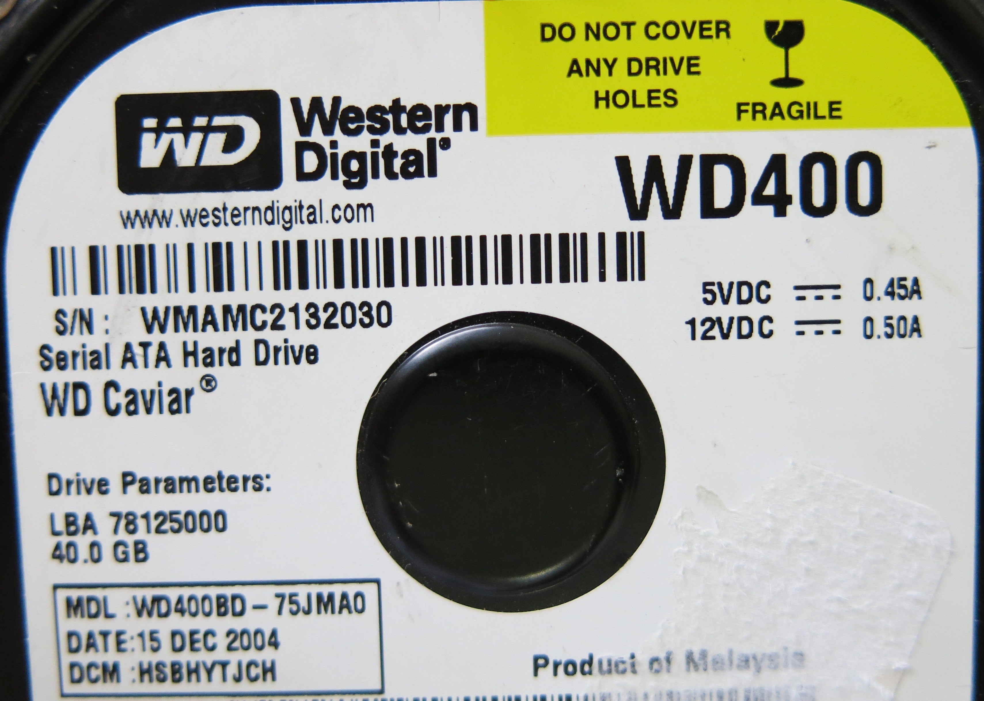 WD400BD-75MA0 2060-001293-001 REV A PCB