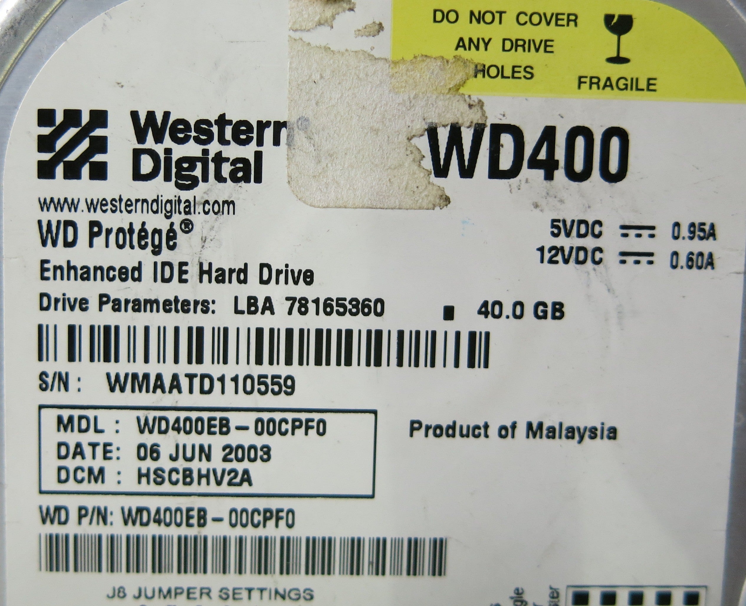 WD400EB-00CPF0 2060-001113-001 REV A PCB