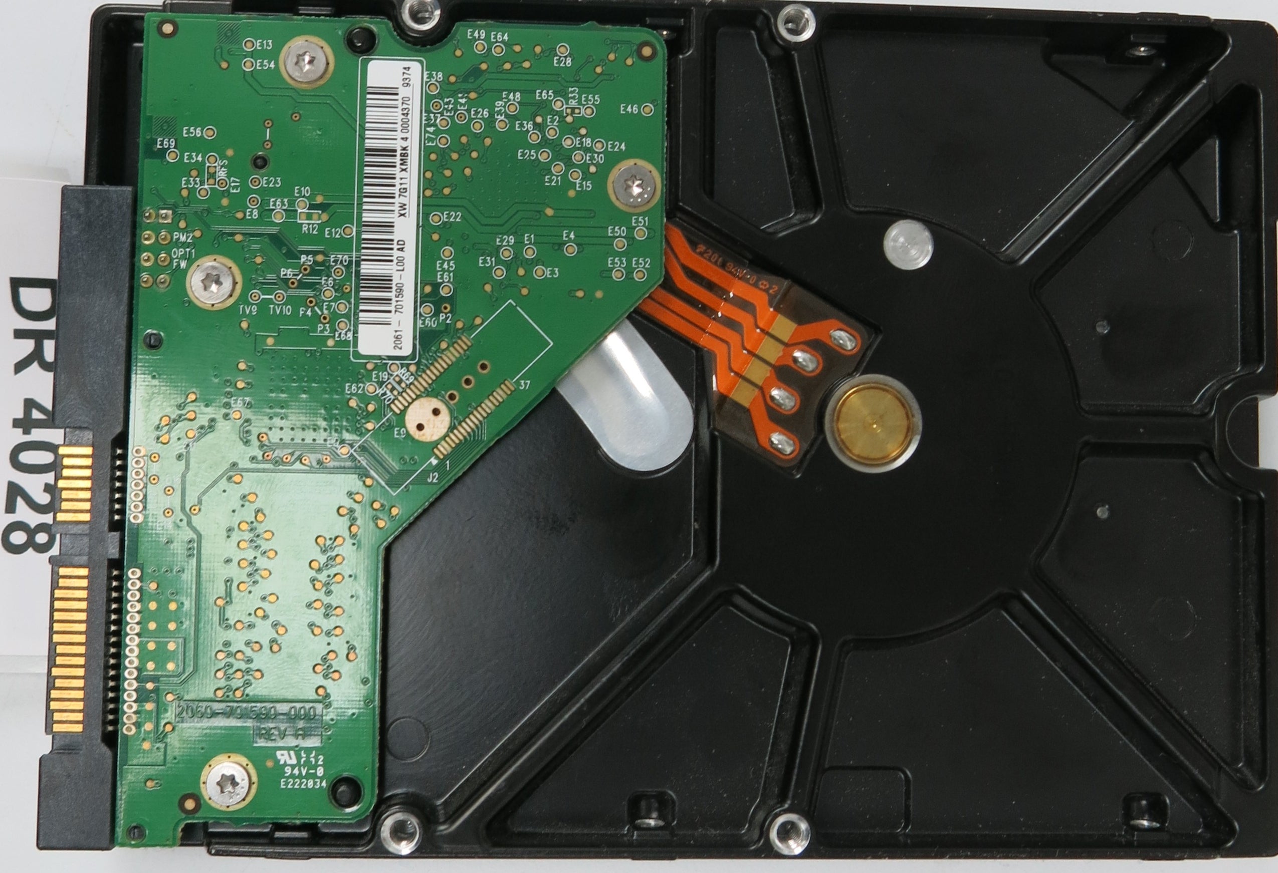 WD5000AAKS-75A7B2,  DCM: BHNNHT2MH,  Serial: WMASY7266093,  500GB 3.5,  PCB 2060-701590-000 REV A