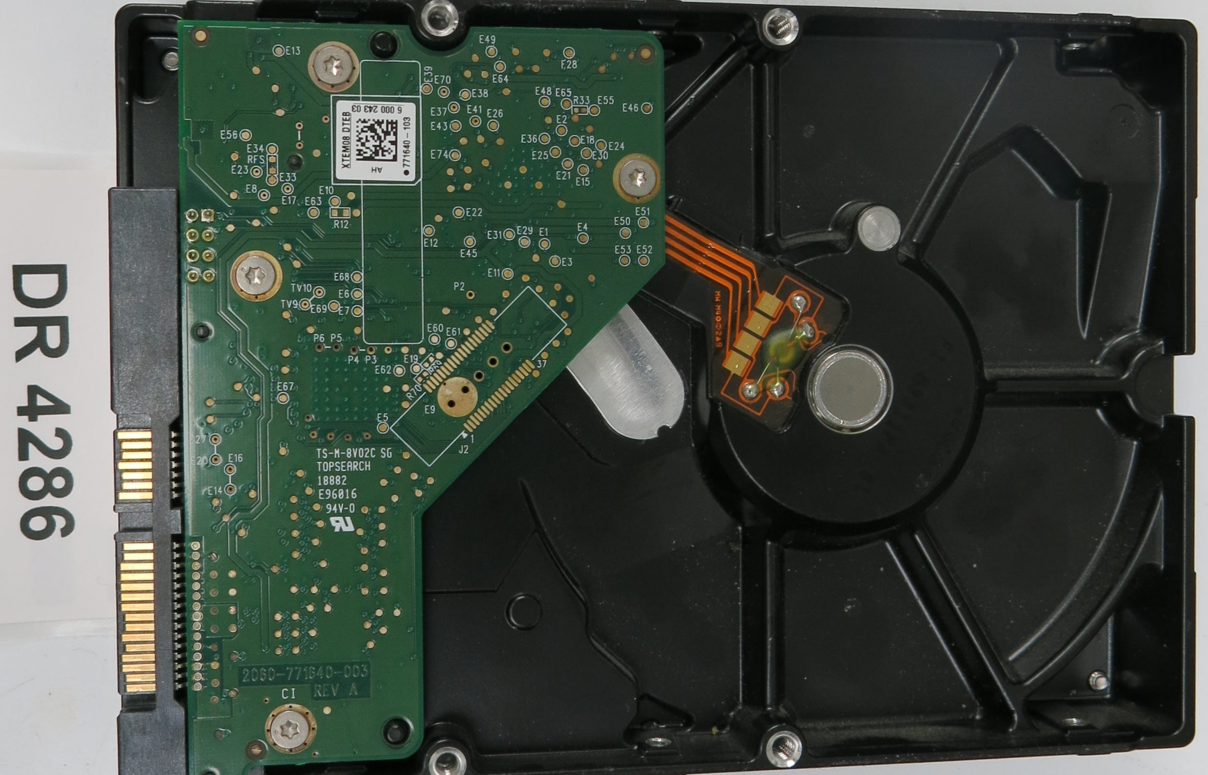 WD5000AAKX-60U6AA0,  DCM: EHRNHTJCGB,  Serial: WCC2EEA86347,  500GB 3.5,  PCB 2060-771640-003 REV A