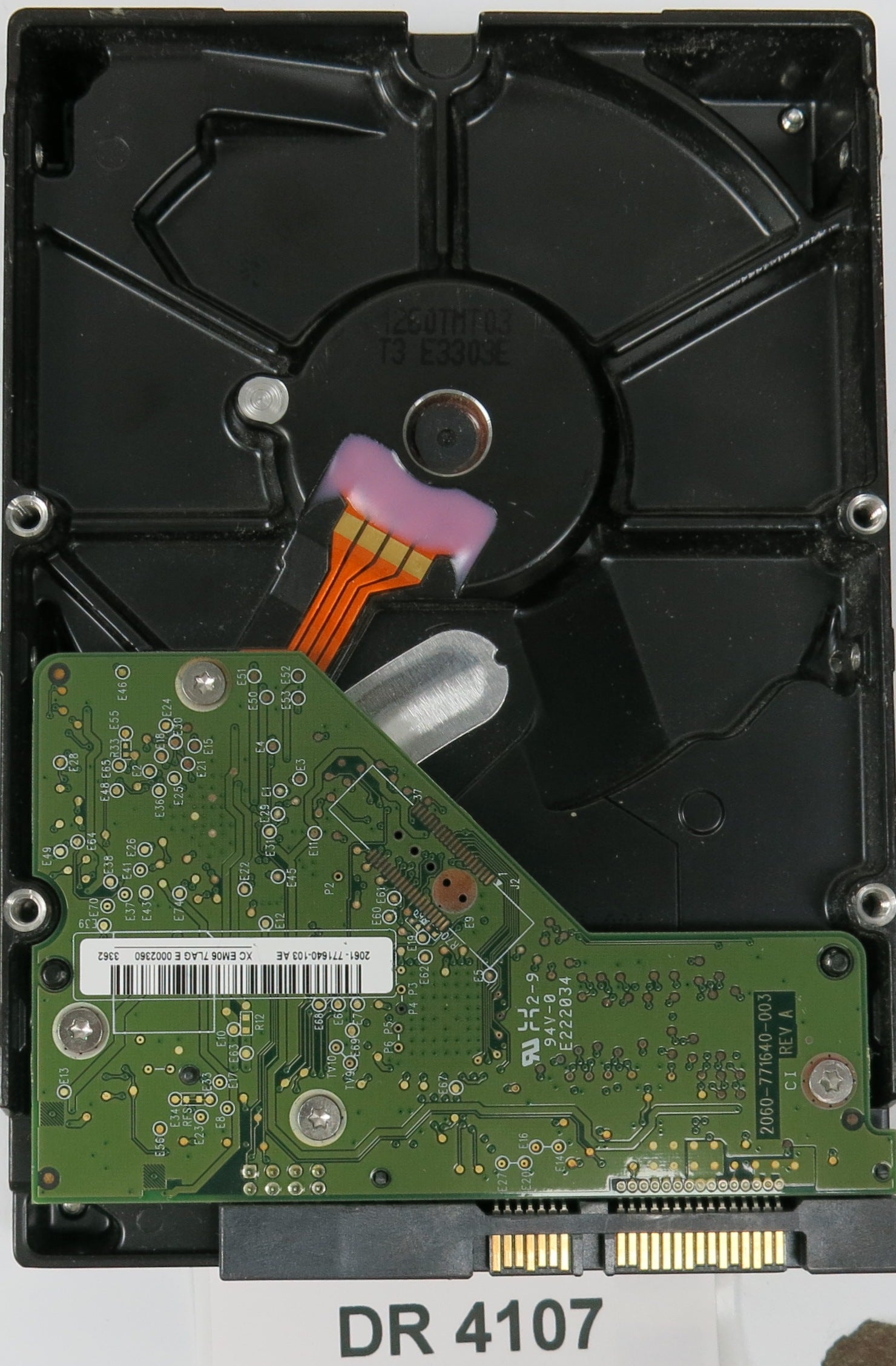 WD5000AAKX-60U6AA0, DCM: HGNNKTJCHB, Serial: WCC2EZ278696, 500GB 3.5, PCB 2060-771640-003 REV A