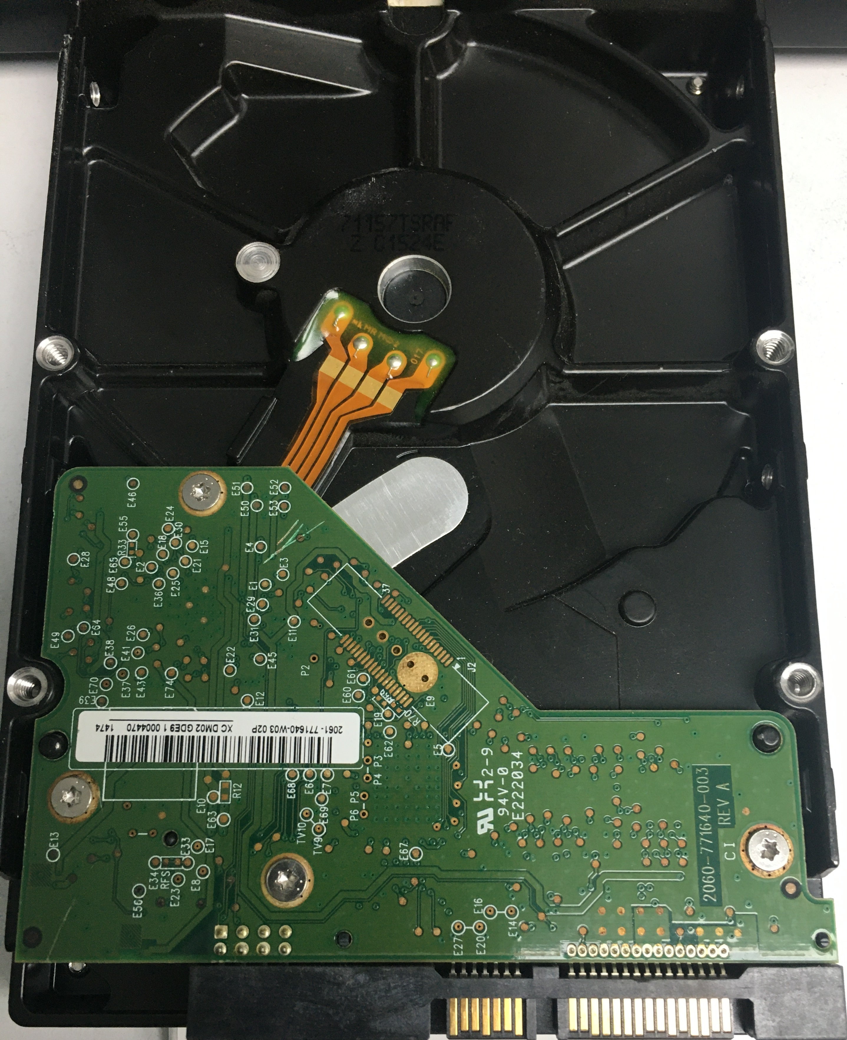 WD5000AVDS-63U7B1, DCM HANNHT2CHN, 500GB 3.5, PCB 2060-771640-003 REV A