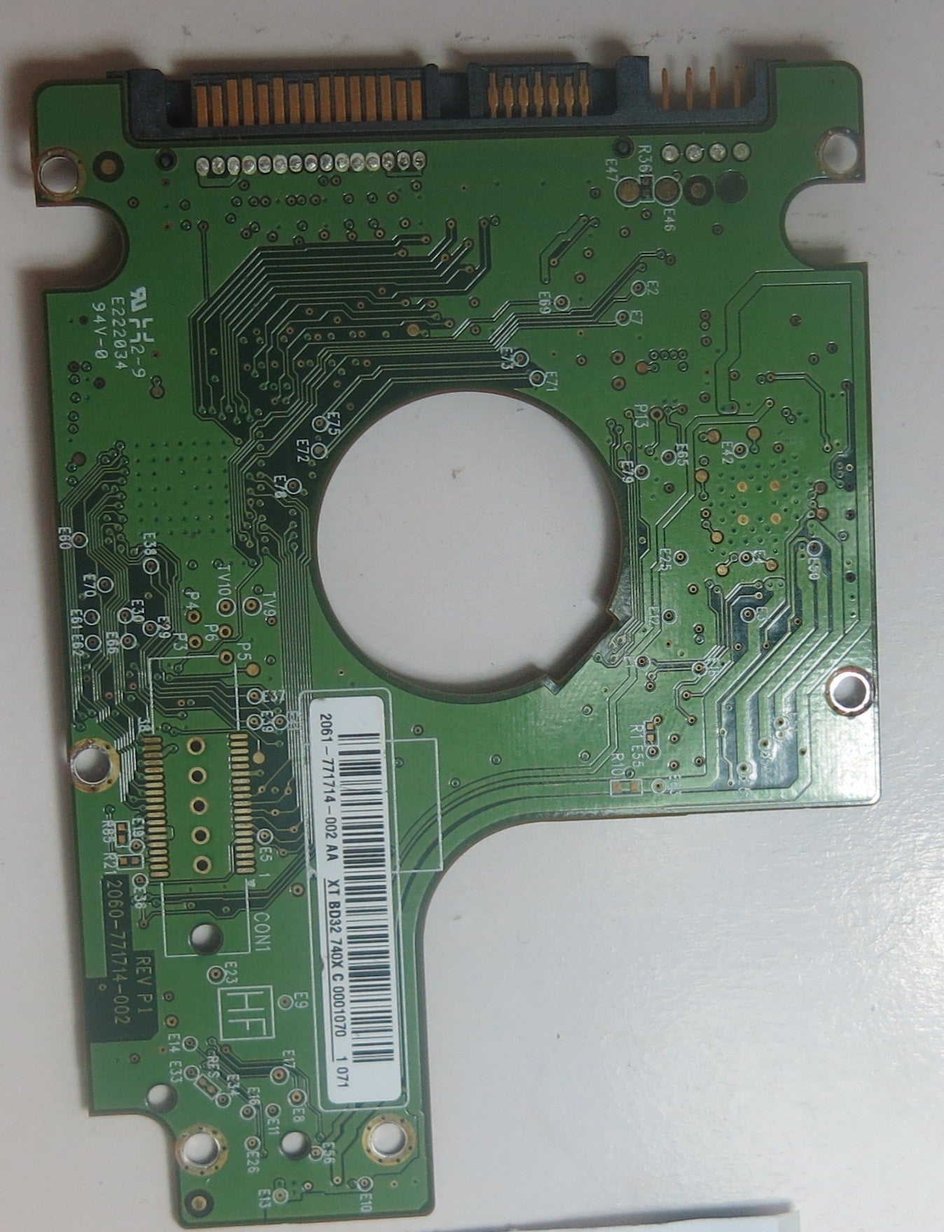 WD5000BEKT-60KA9T0 DCM HANTJABB 2060-771714-002 REV P1 PCB