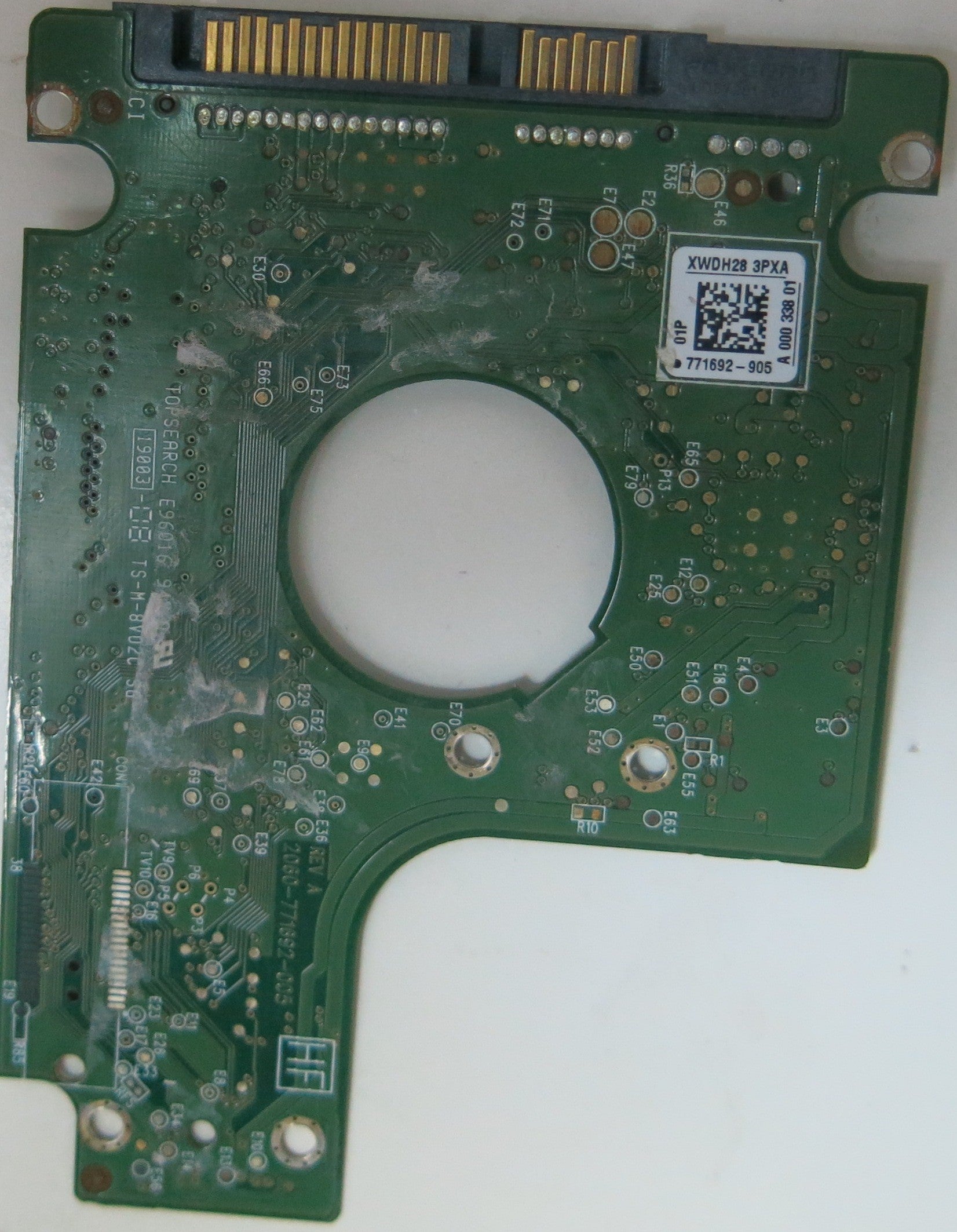 WD5000BEVT-00ZAT0, PN , DCM  HBCVJBBB, 2060-771692-005 REV A PCB