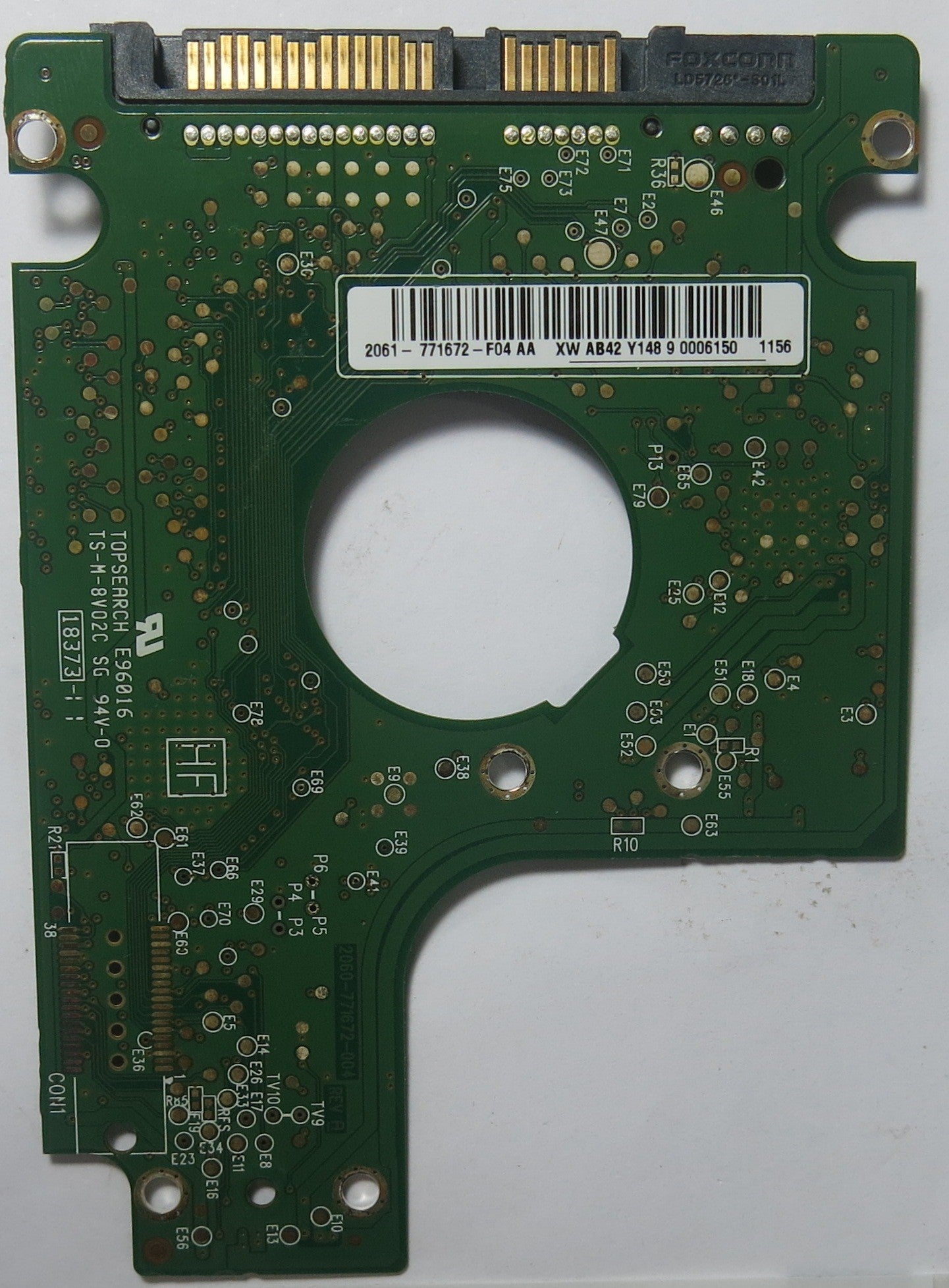 WD5000BEVT-22A0RT0 DCM EHNTJBB 2060-771672-004 REV A PCB