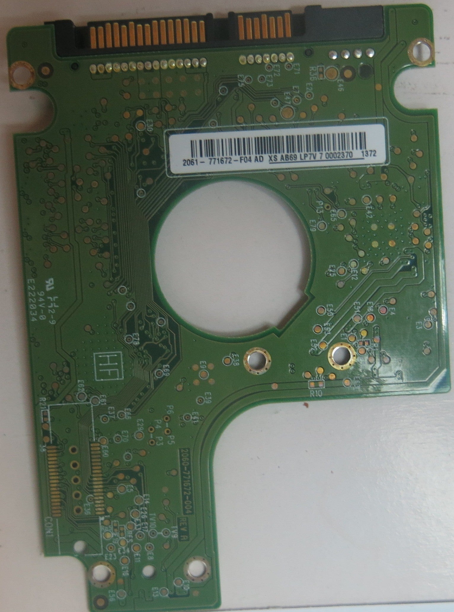 WD5000BEVT-22A0RT0 DCM HBOT2BB 2060-771672-004 REV A PCB