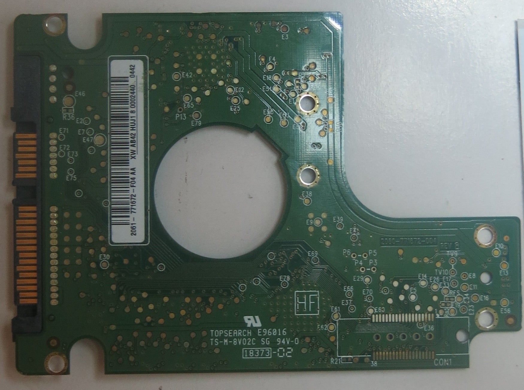 WD5000BEVT-60A0RT0 DCM HACVJHN 2060-771672-004 REV A PCB