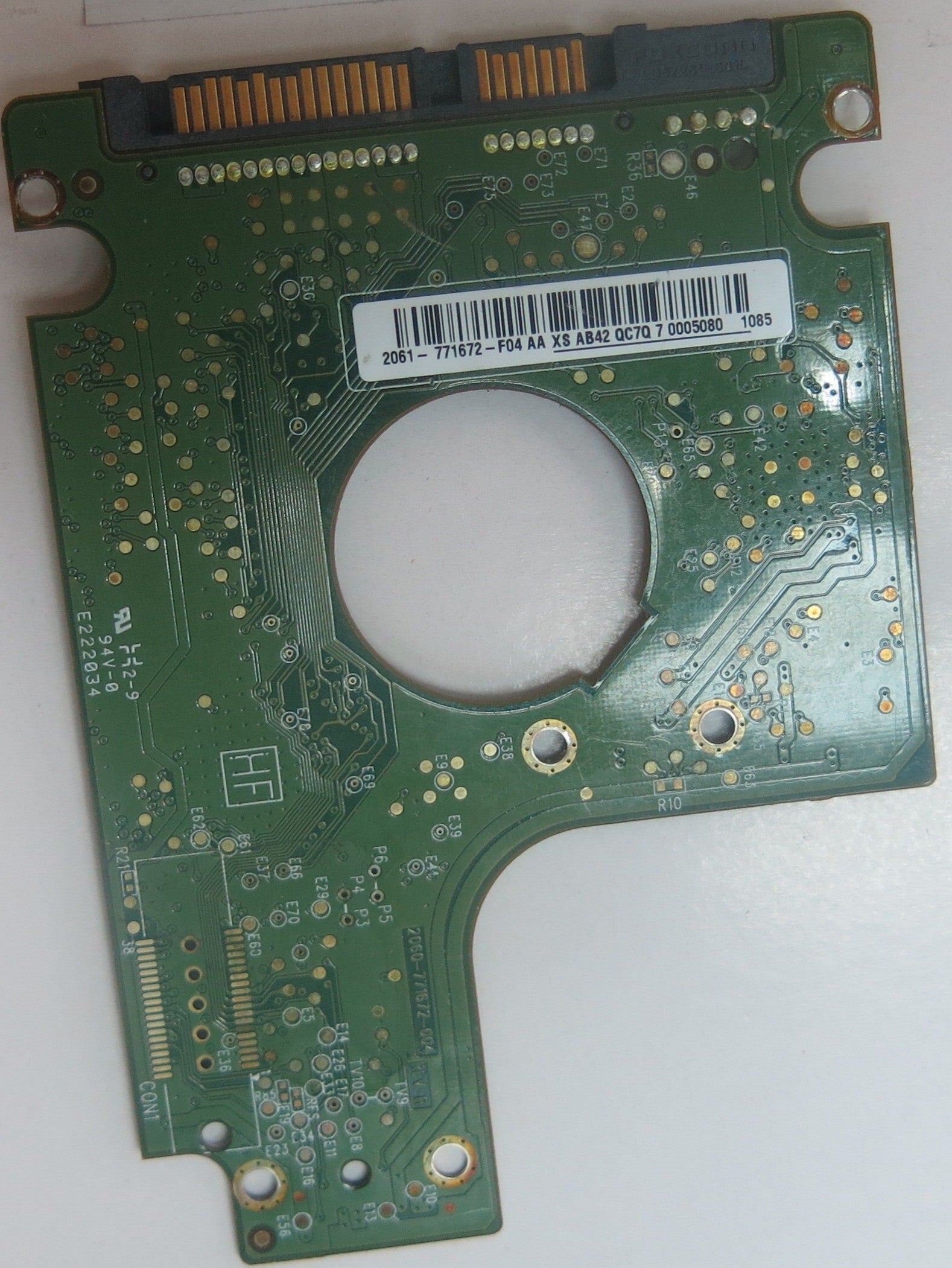 WD5000BEVT-60A0RT0 DCM HANTJVN 2060-771672-004 REV A PCB