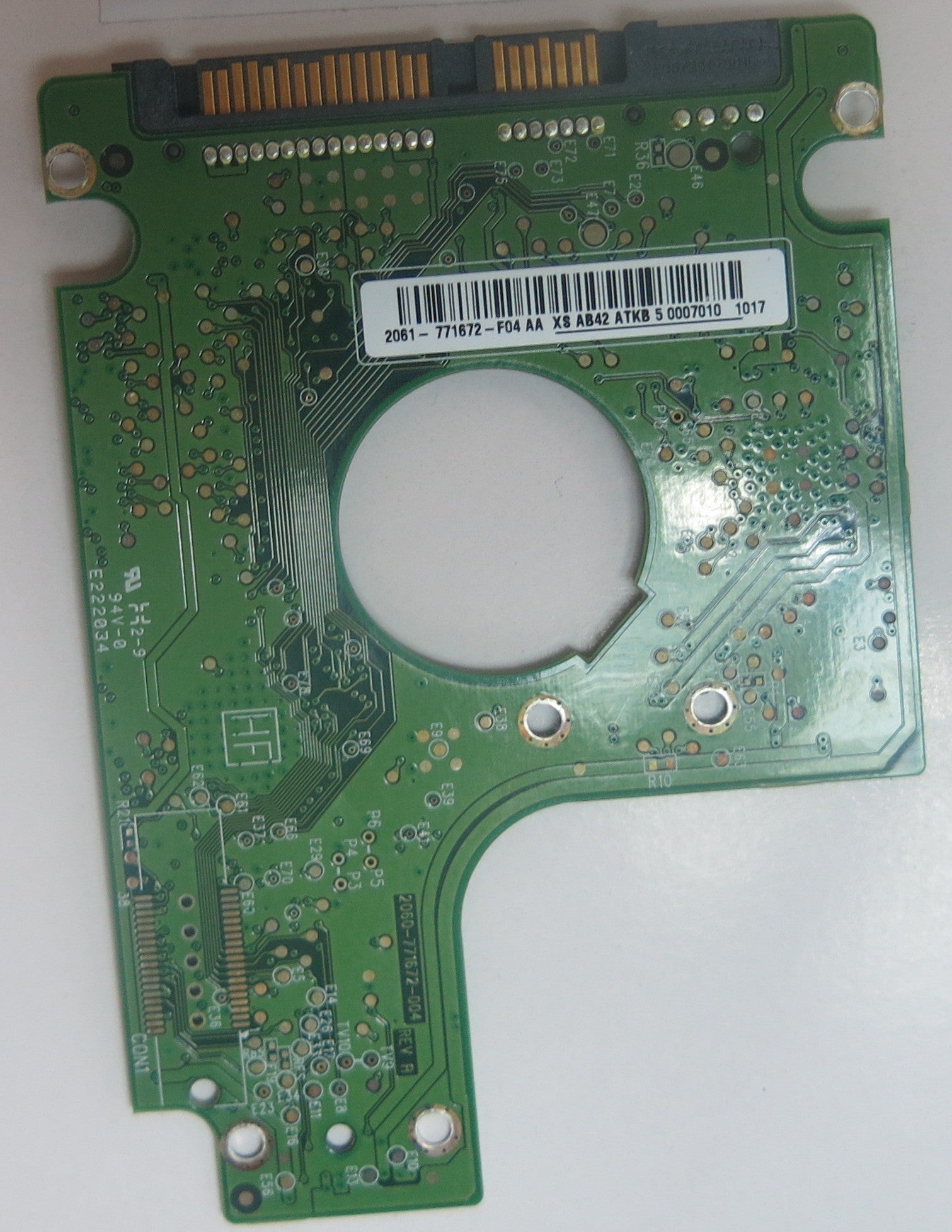 WD5000BEVT-75A0RT0 DCM, 2060-771672-004 REV A PCB