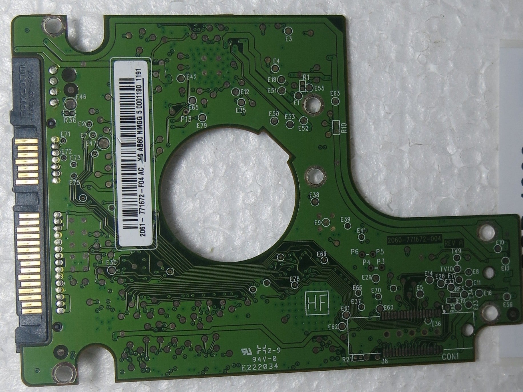 WD5000BEVT-75A0RT0 DCM DHNTJBN 2060-771672-004 REV A PCB