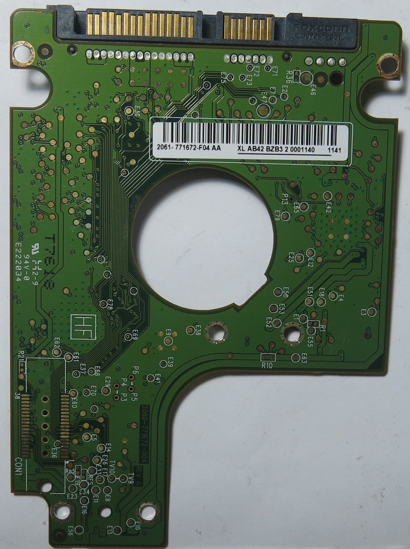 WD5000BEVT-75A0RT0 DCM EHNTJBB 2060-771672-004 REV A PCB