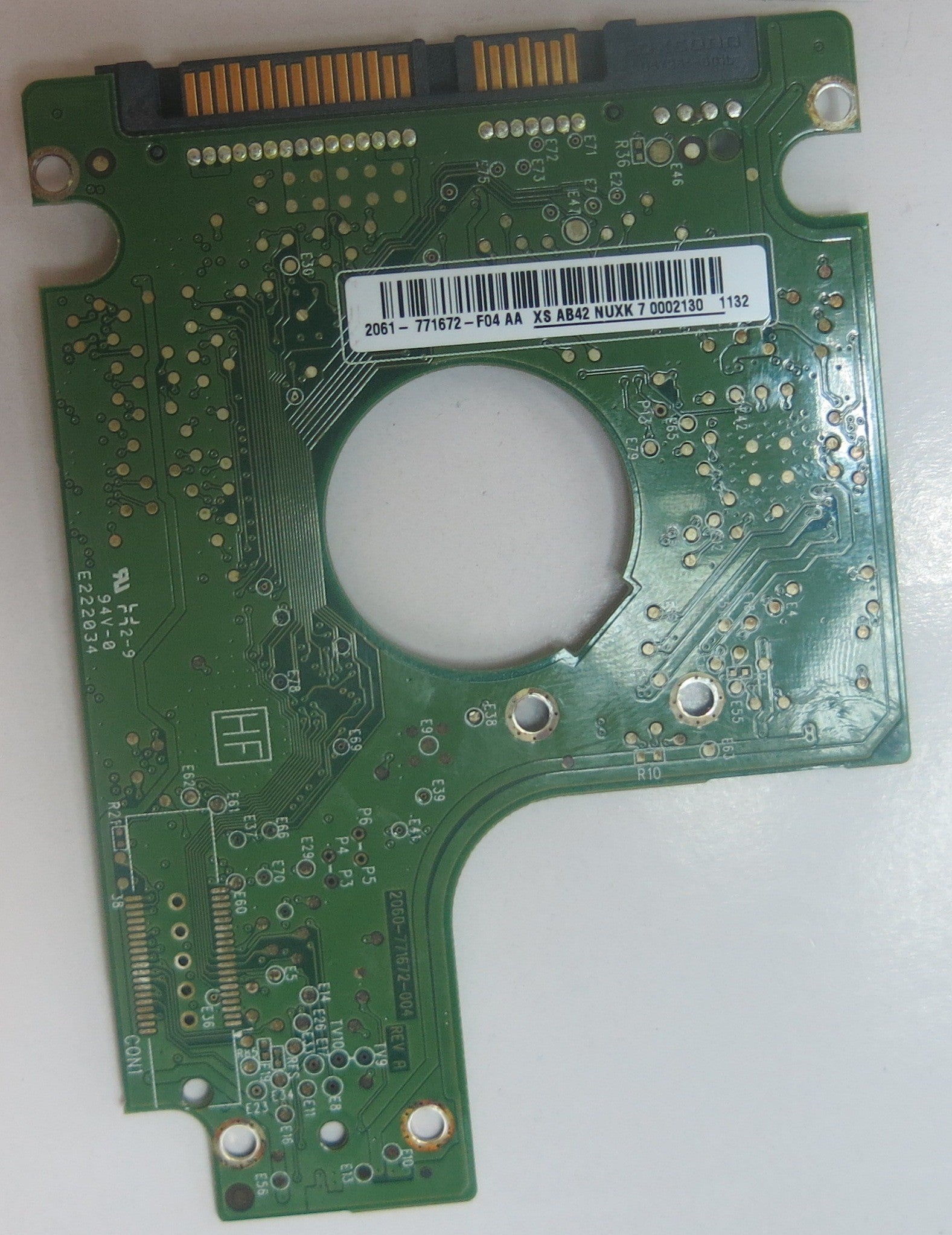 WD5000BEVT-75A0RT0 DCM HBCTJAN 2060-771672-004 REV A PCB
