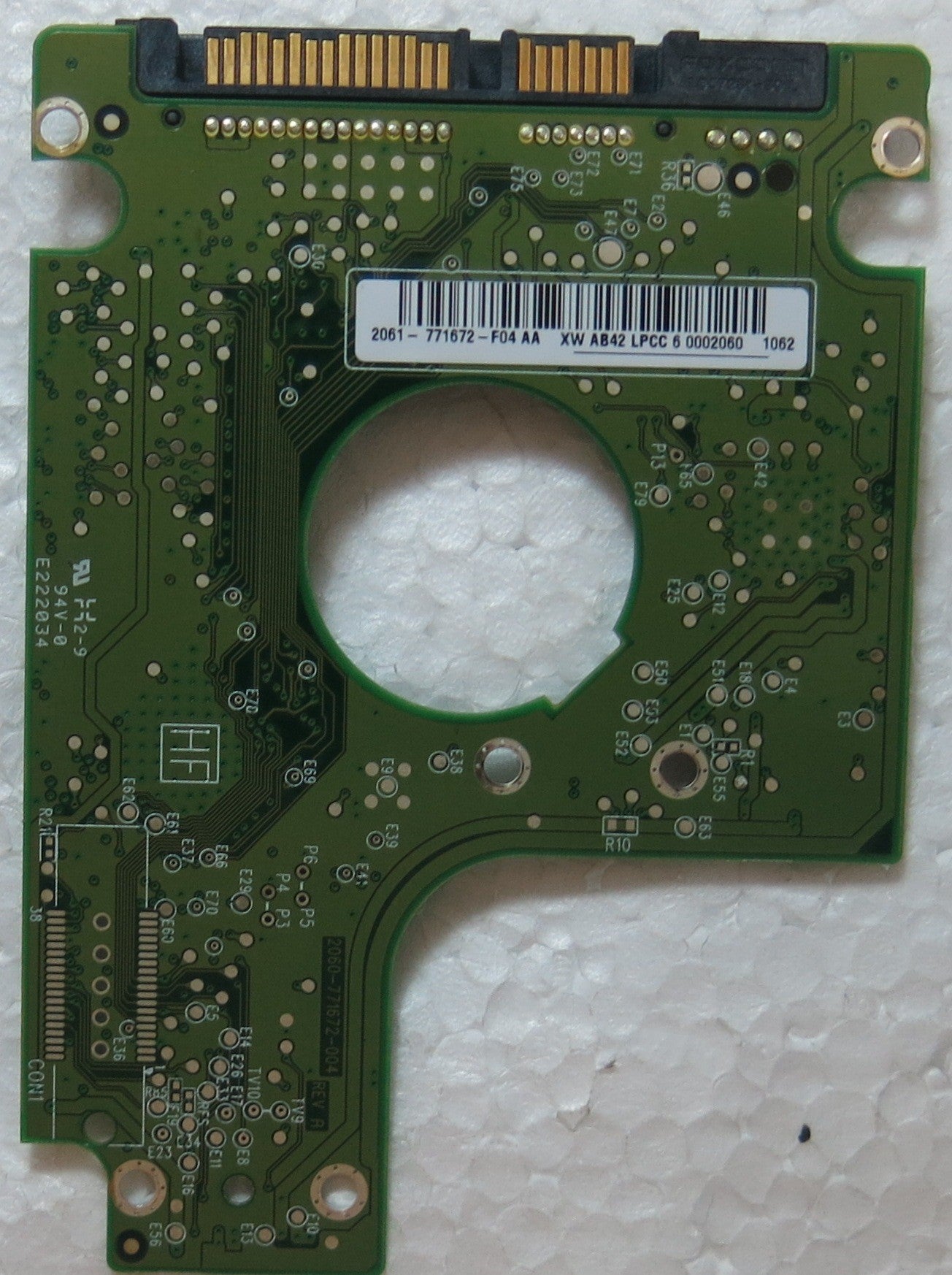 WD5000BEVT-75A0RT0 DCM HBNTJBN 2060-771672-004 REV A PCB