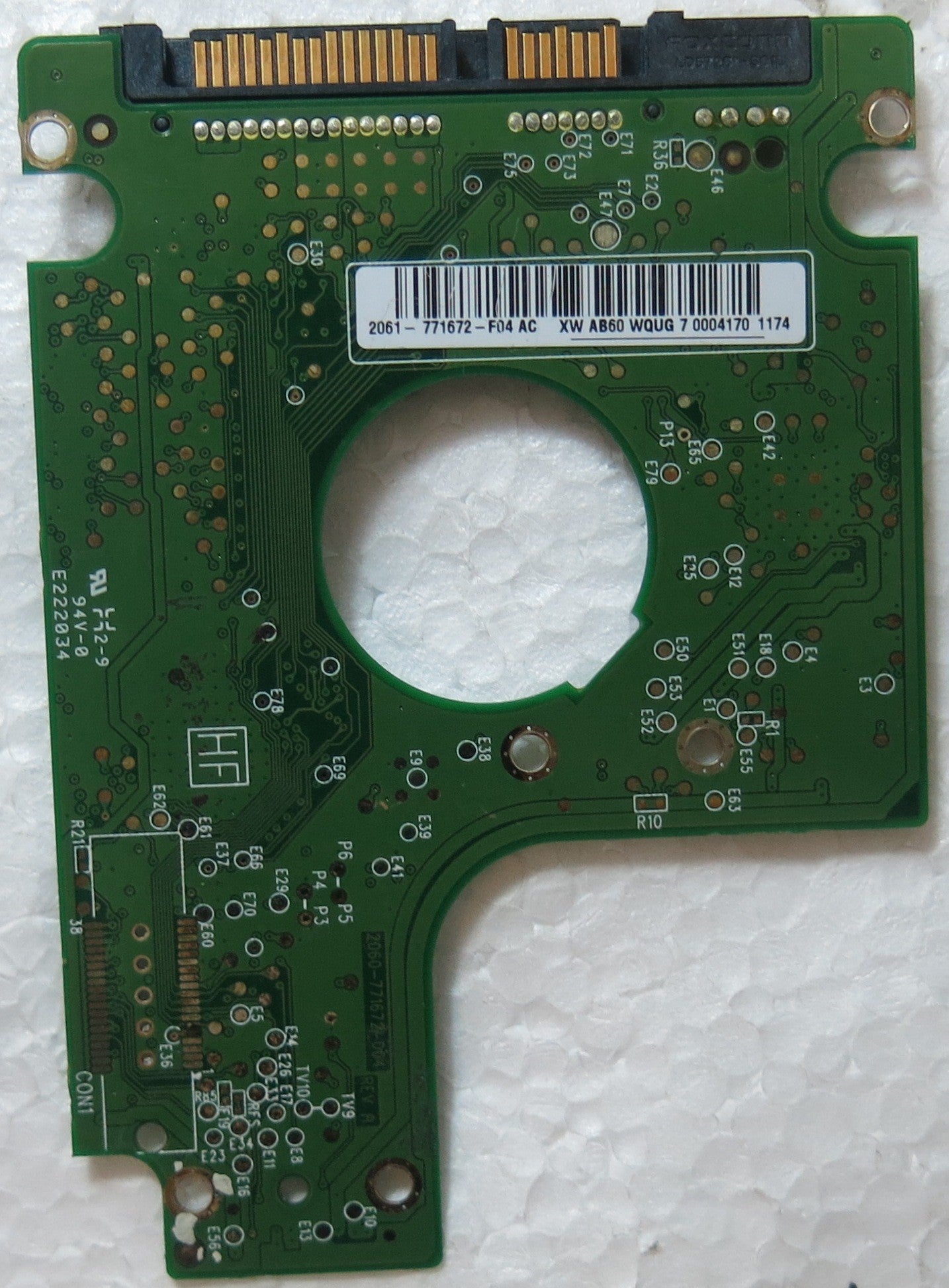 WD5000BEVT-75A0RT0 DCM HBNTJBN 2060-771672-004 REV A PCB