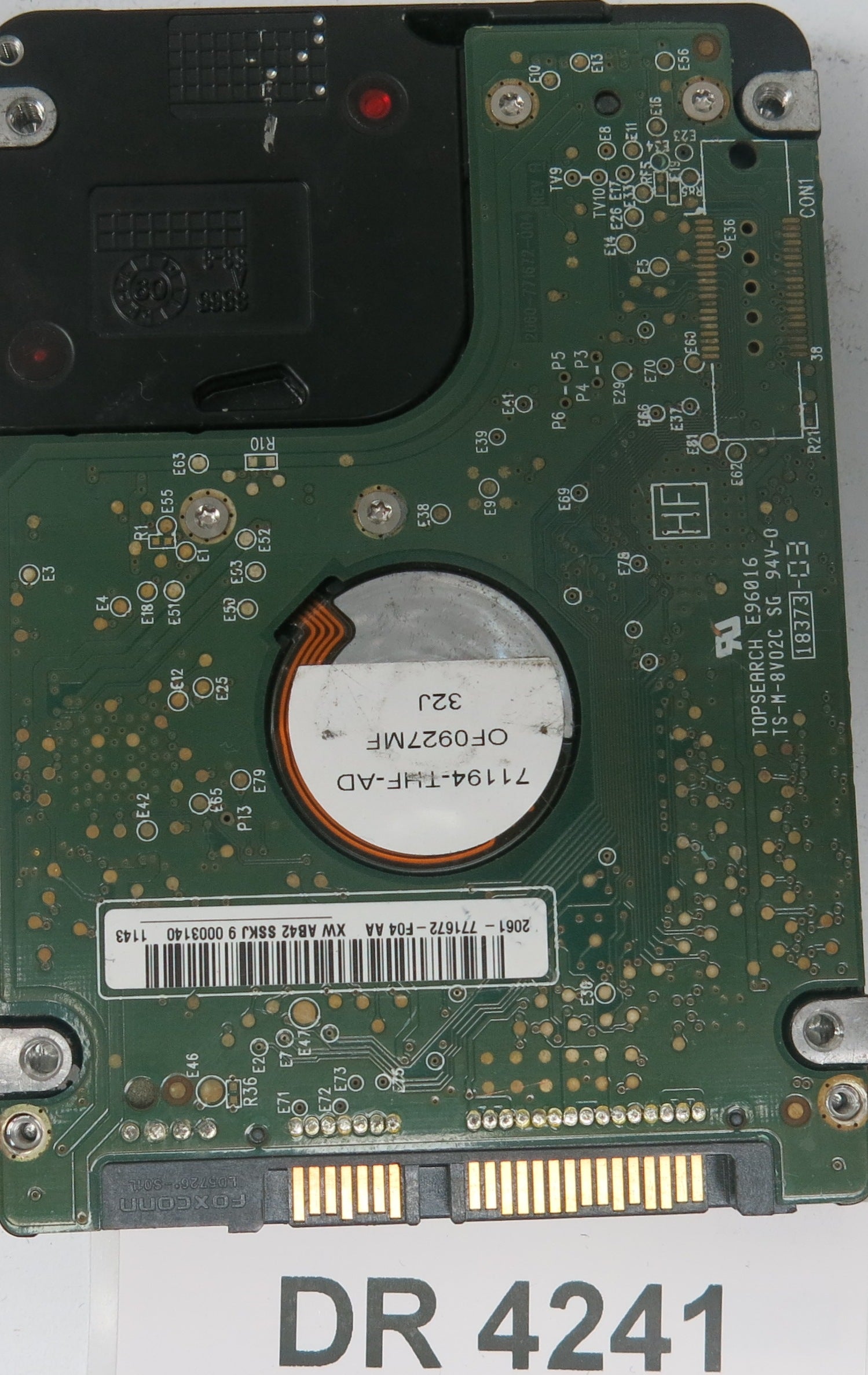 WD5000BEVT-75A0RT0,  DCM: HHNTJAN,  Serial: WXE1A90A2382,  500GB 3.5,  PCB 2060-2060771672004 REV A