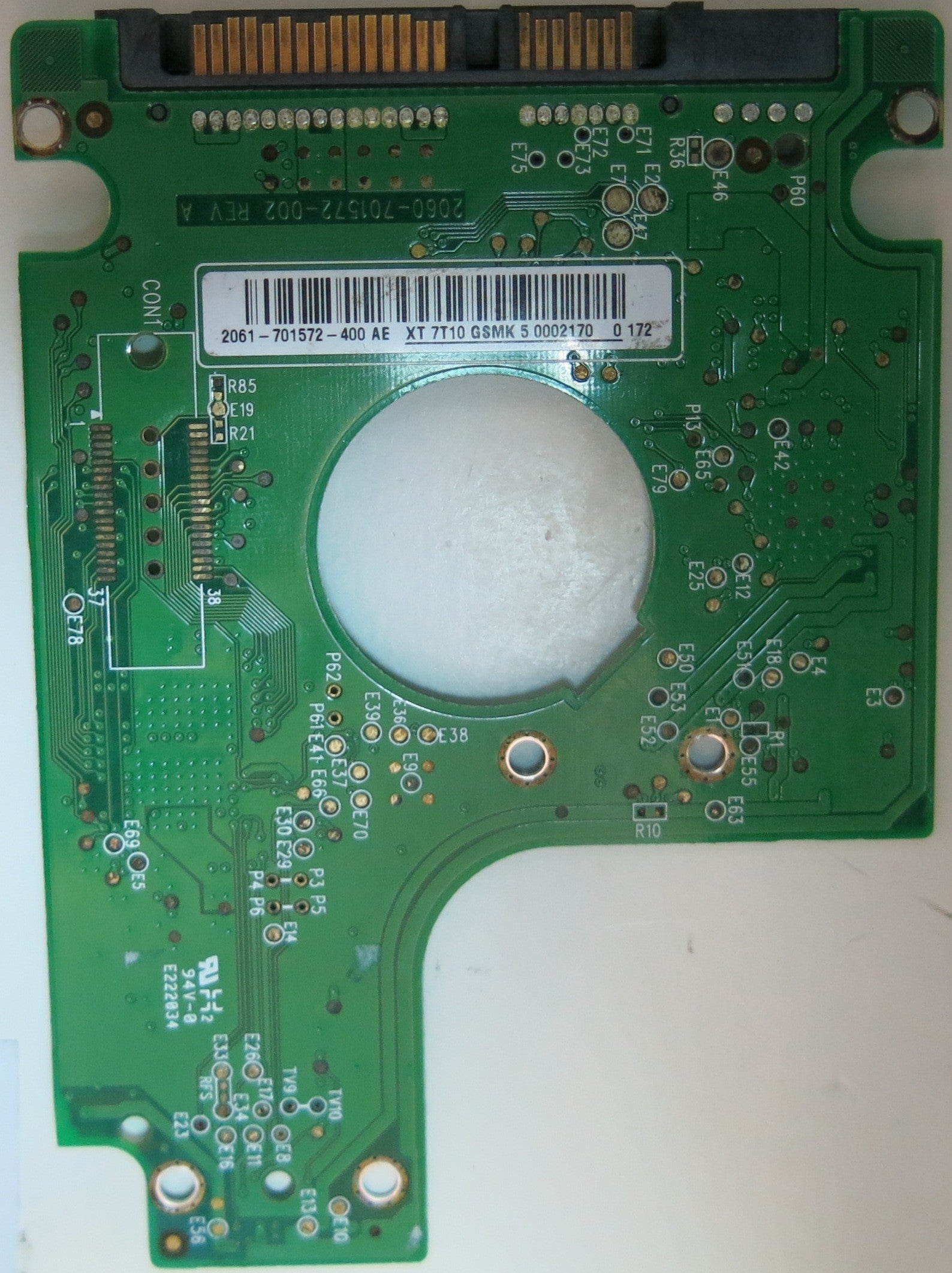 WD5000BEVT-75ZAT0, DCM  HBCVJBBB, 2060-701572-002 REV A PCB