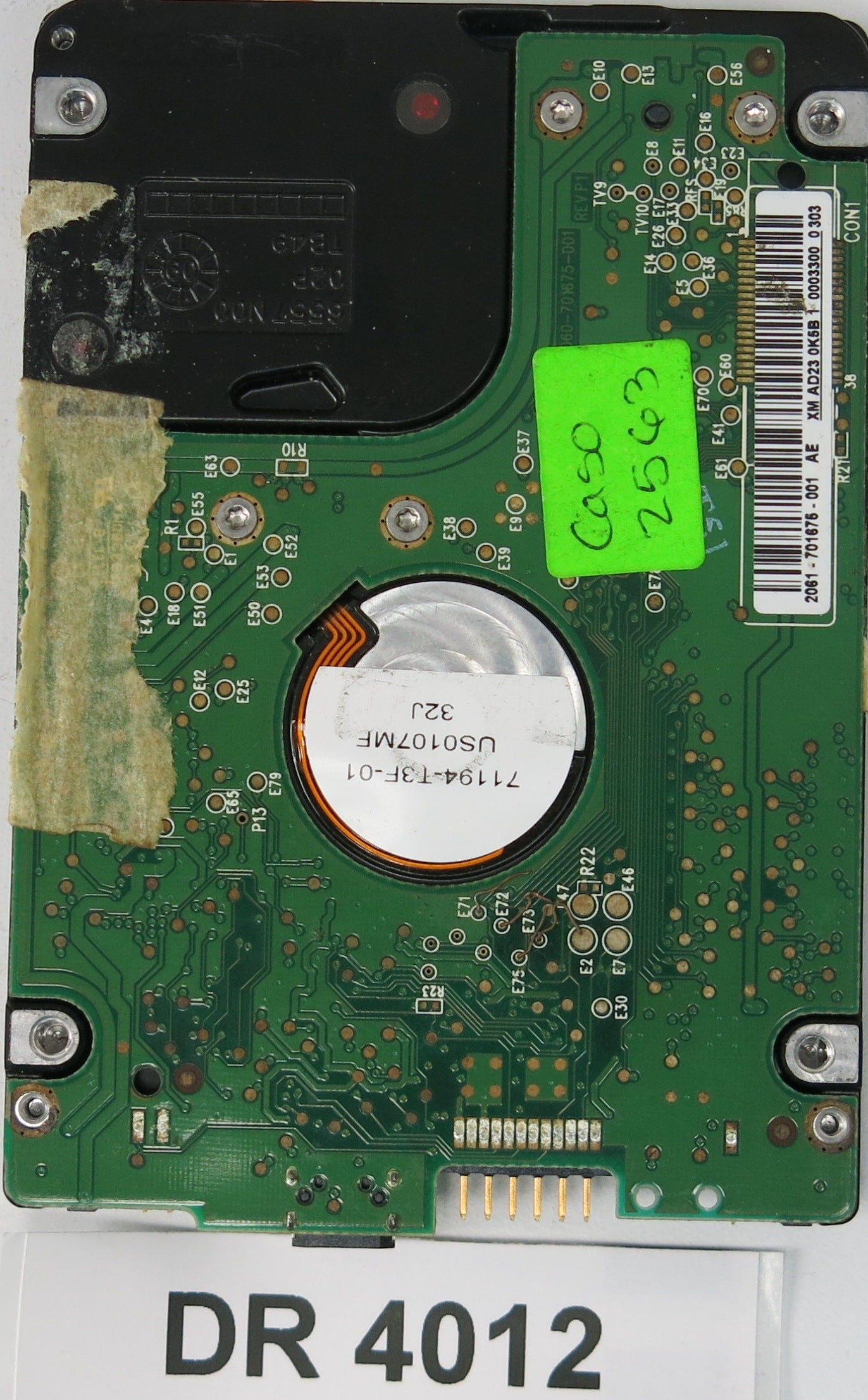 WD5000BMVV-11A1CS0, DCM: HHBTJHBB, 500GB 3.5, PCB 2060-701875-001 REV A