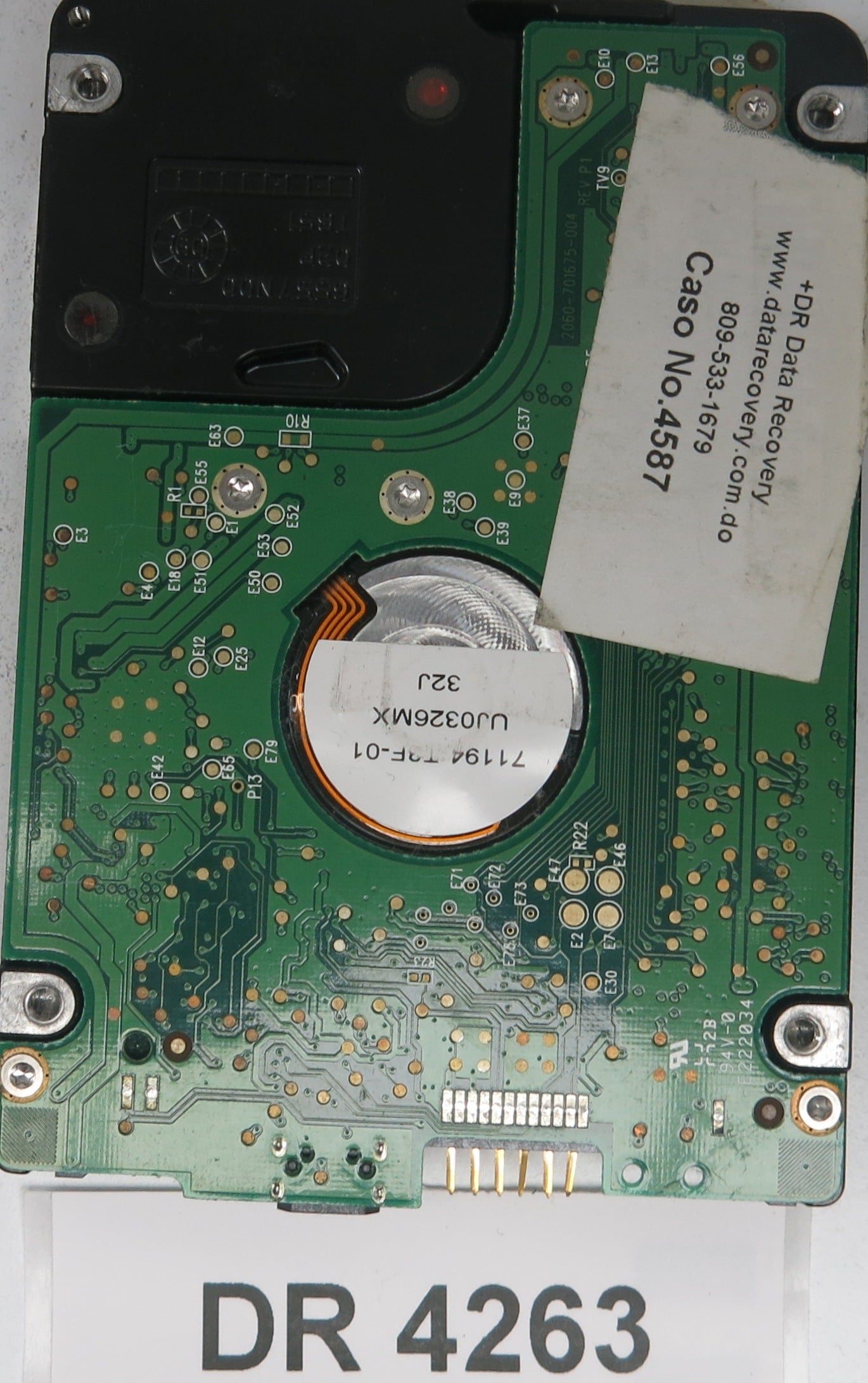 WD5000BMW-11GNWS0,  DCM: HBNTJVNB,  Serial: WXK1A30X0762,  500GB 3.5,  PCB 2060-701675-004 REV A